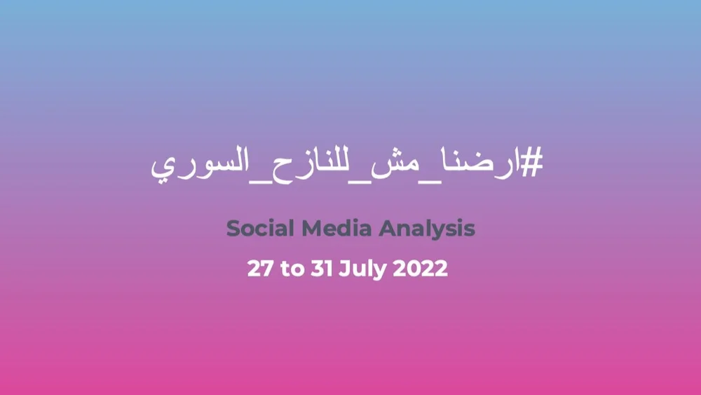 Analysis of Defamation Campaign against Syrian refugees in Lebanon