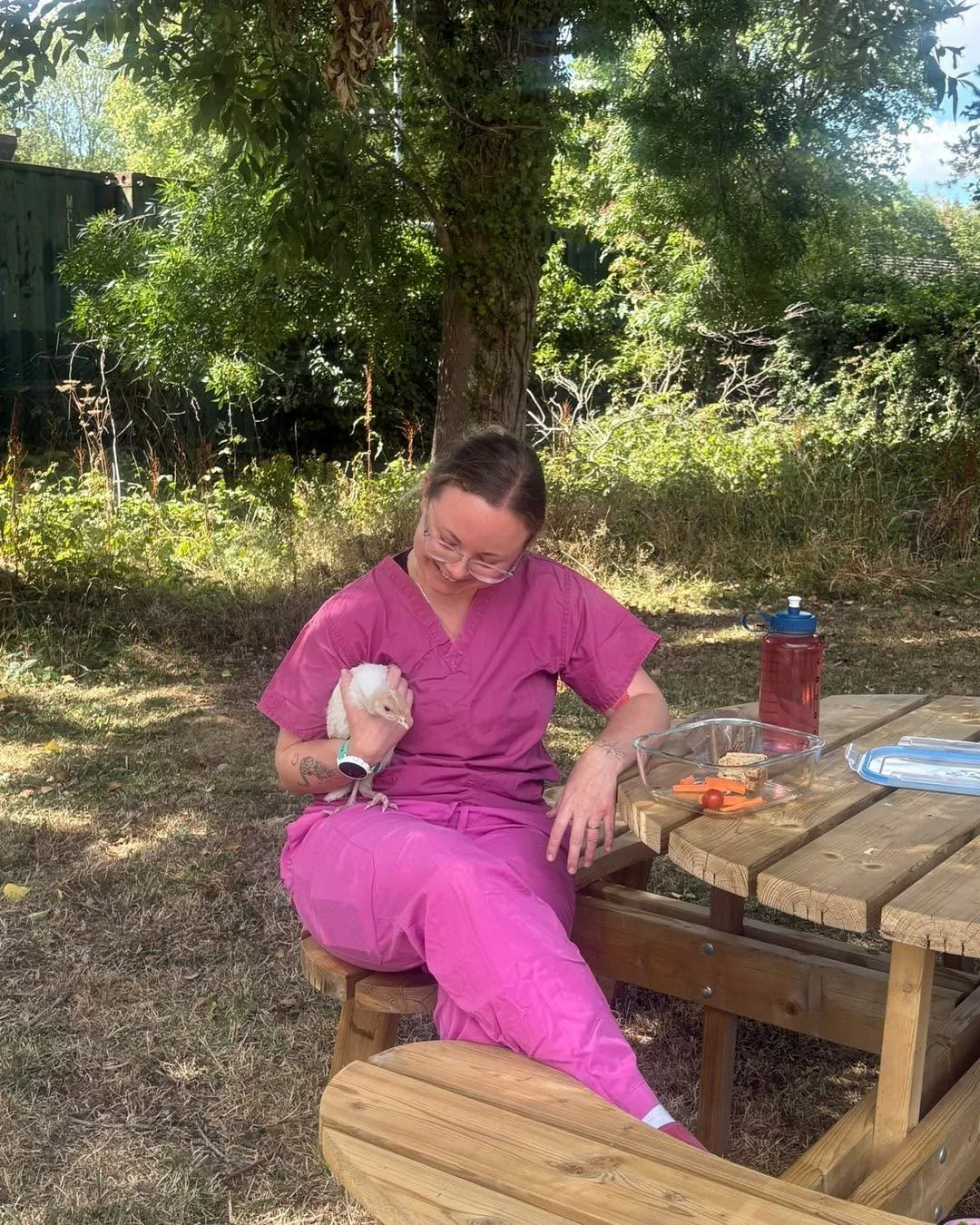 You've heard of Take Your Dog to Work Day...But have you heard of Take Your Turkey to Work Day? 🦃

Gobble came along to work with our nurse Josie and make quite the impression, even joining our nurses on their lunch break!

Just another day at Built