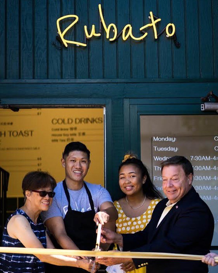 Thank you to Mayor Koch for opening Rubato and for all the support of the  City of Quincy. This was a memorable day for all the team &amp; Mama Joyce!