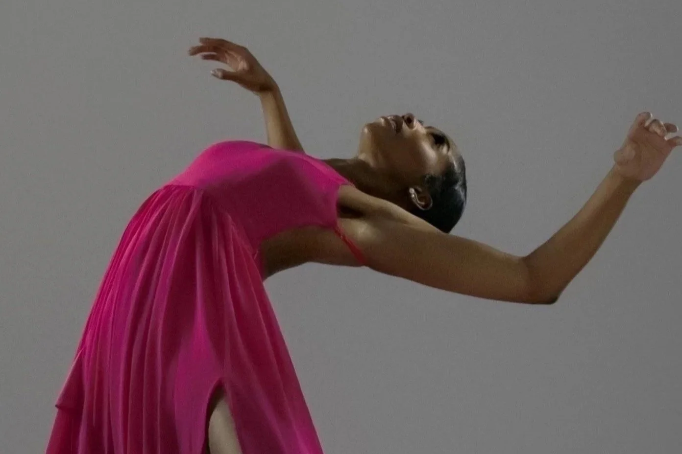 FLEET dancer performing in a pink dress
