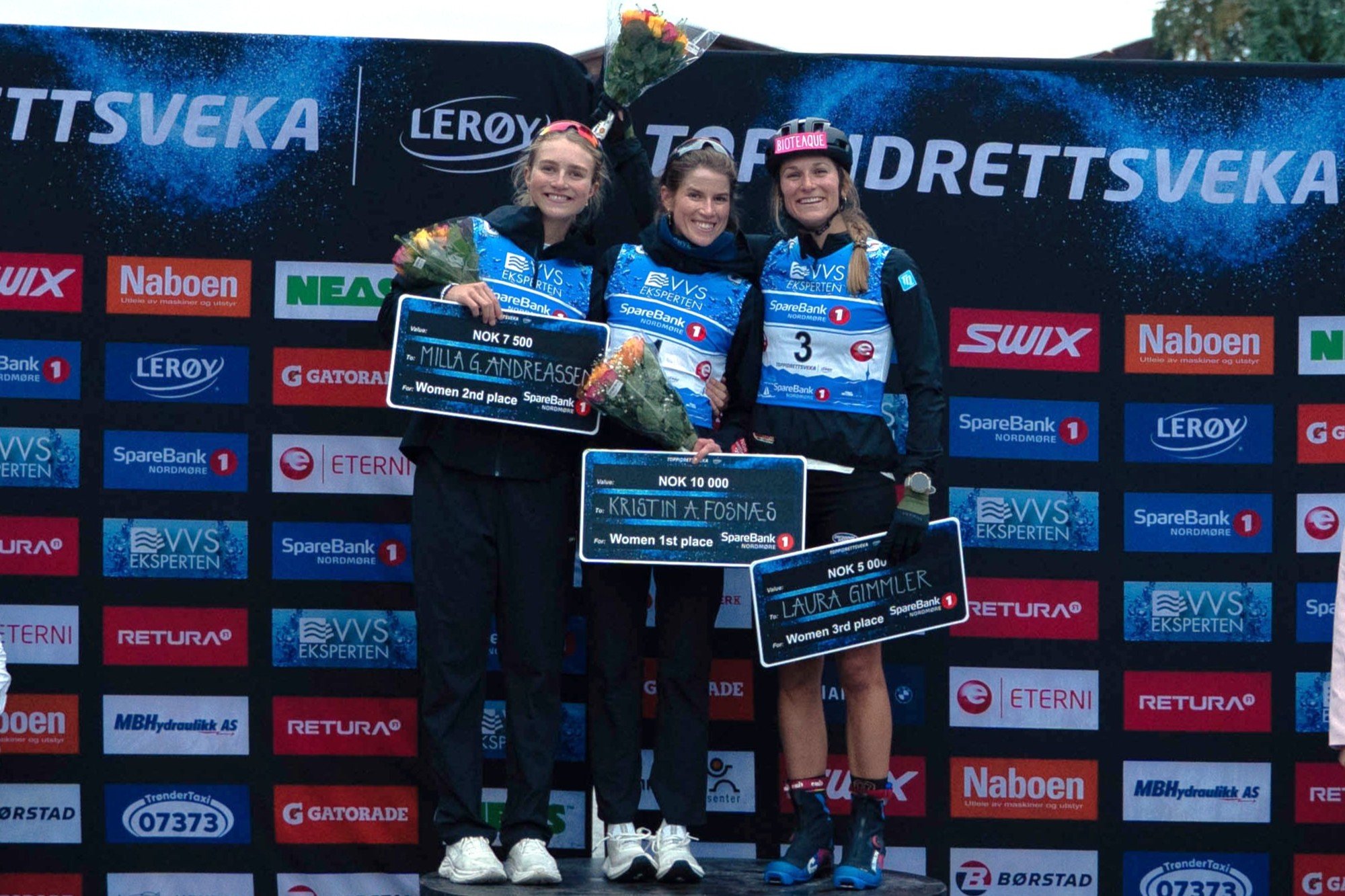 Aure Sprint podium