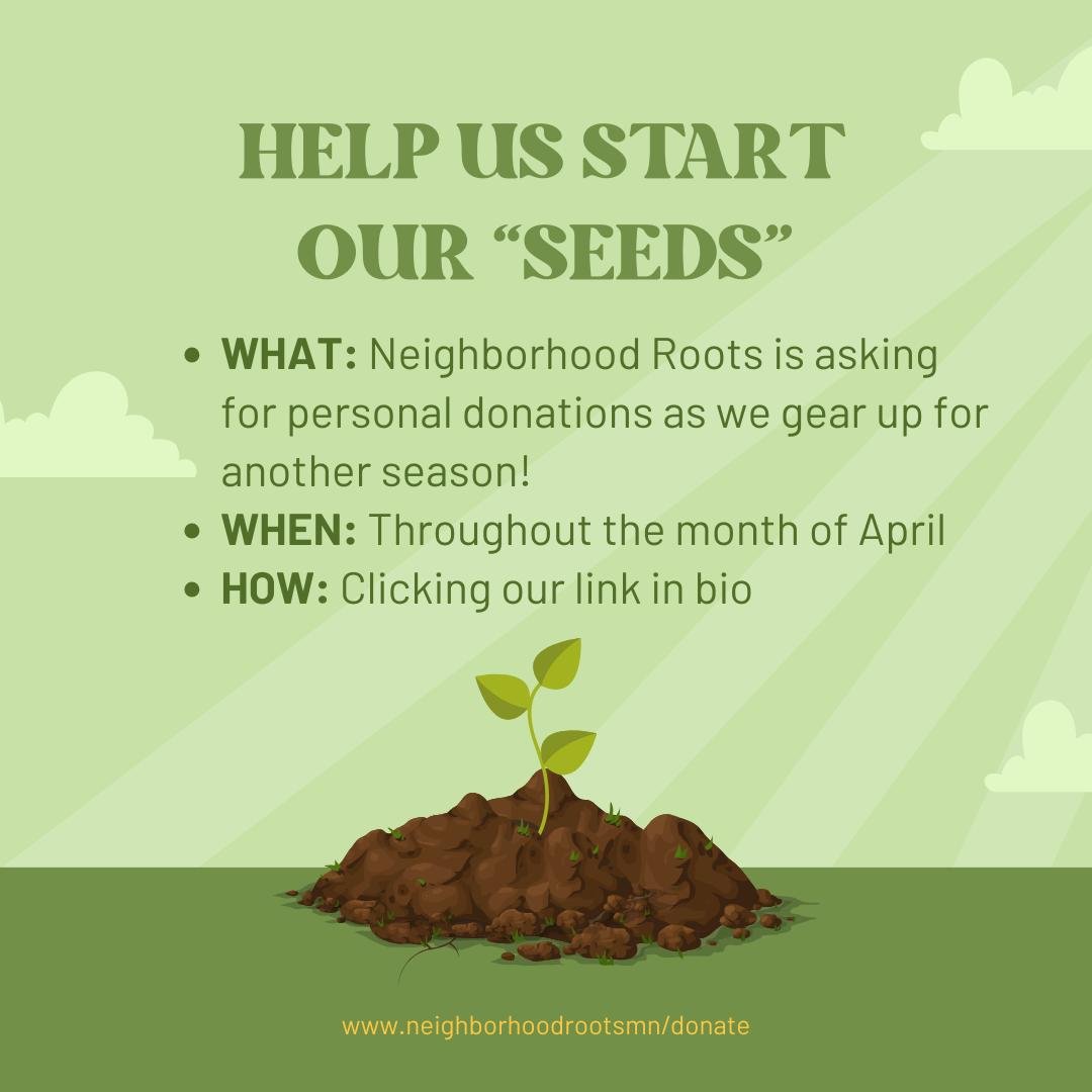 🌱 Join us in sowing the seeds of community support! Your donations make a difference as we prepare for our upcoming farmers markets at @fulton_farmers_market, @kingfield_farmers_market, @nokomis_farmers_market. Whether it's a one-time gift or a mont