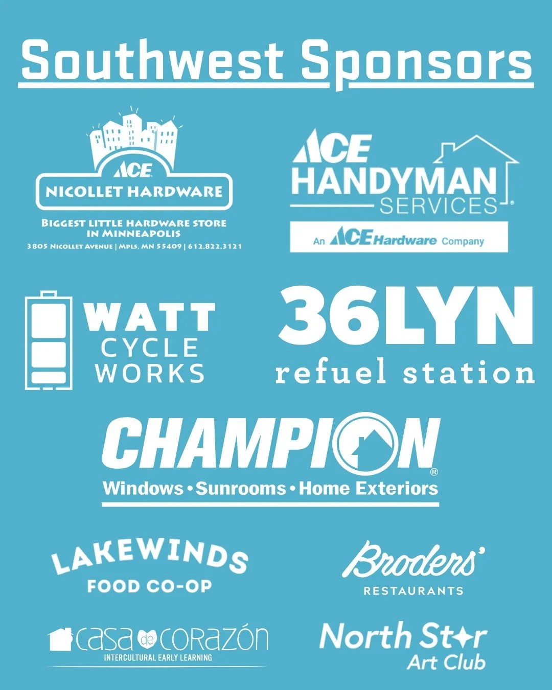 A huge thank you to our Southwest Farmers Market sponsors for helping us bring fresh food, community, and connection to South Minneapolis. Your support makes it possible for our markets to thrive and for neighbors to gather each week to celebrate loc