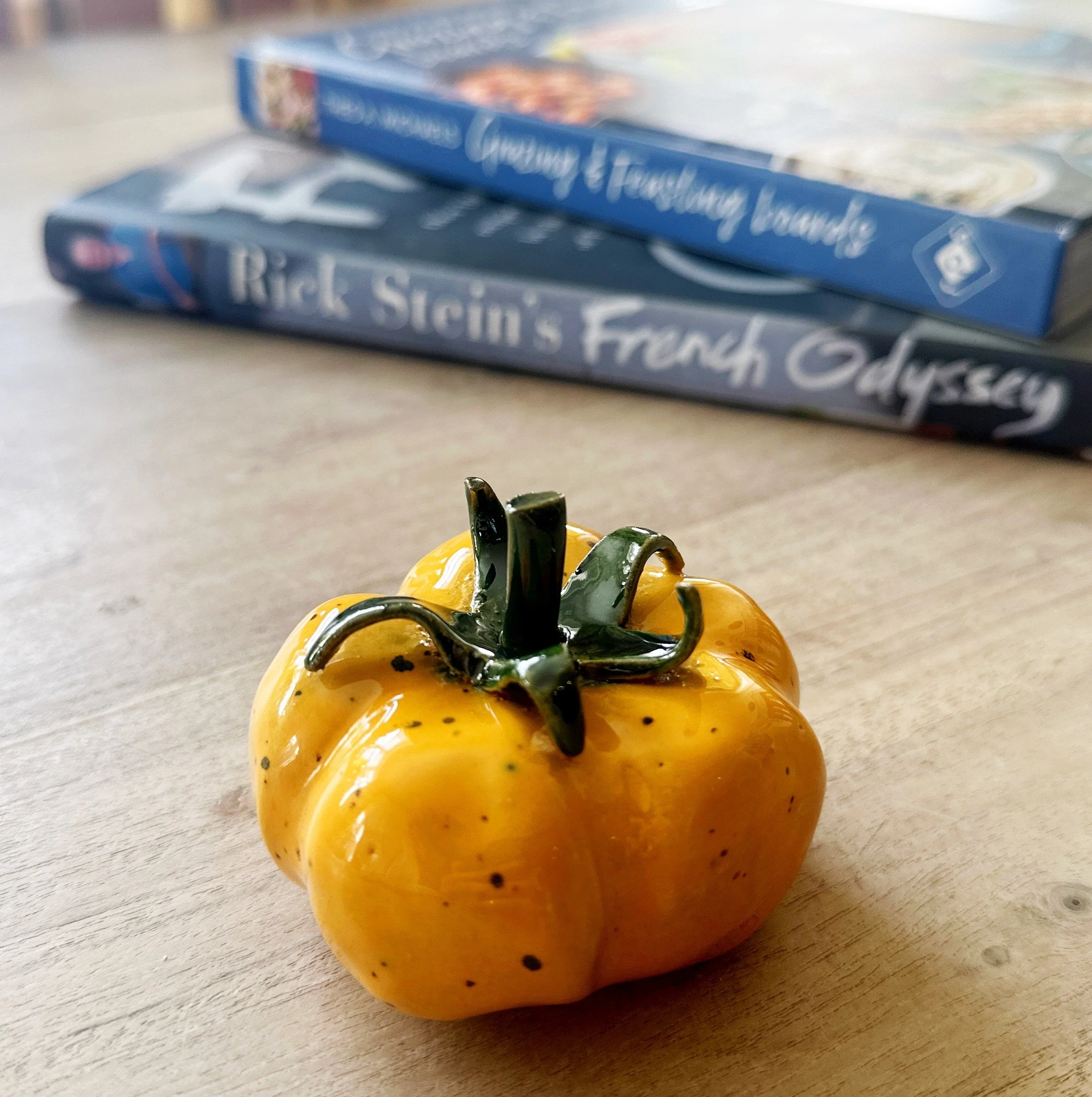 handmade ceramic tomatoes - yellow - home decor accessories