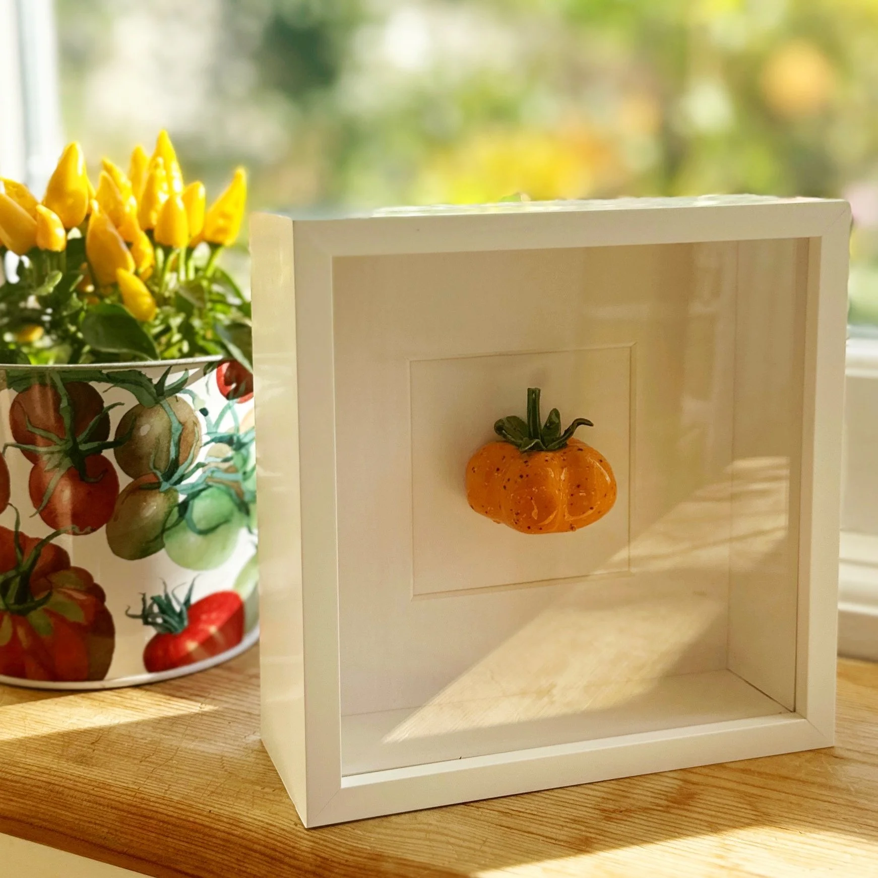 Ceramic Wall Art: Yellow Tomato