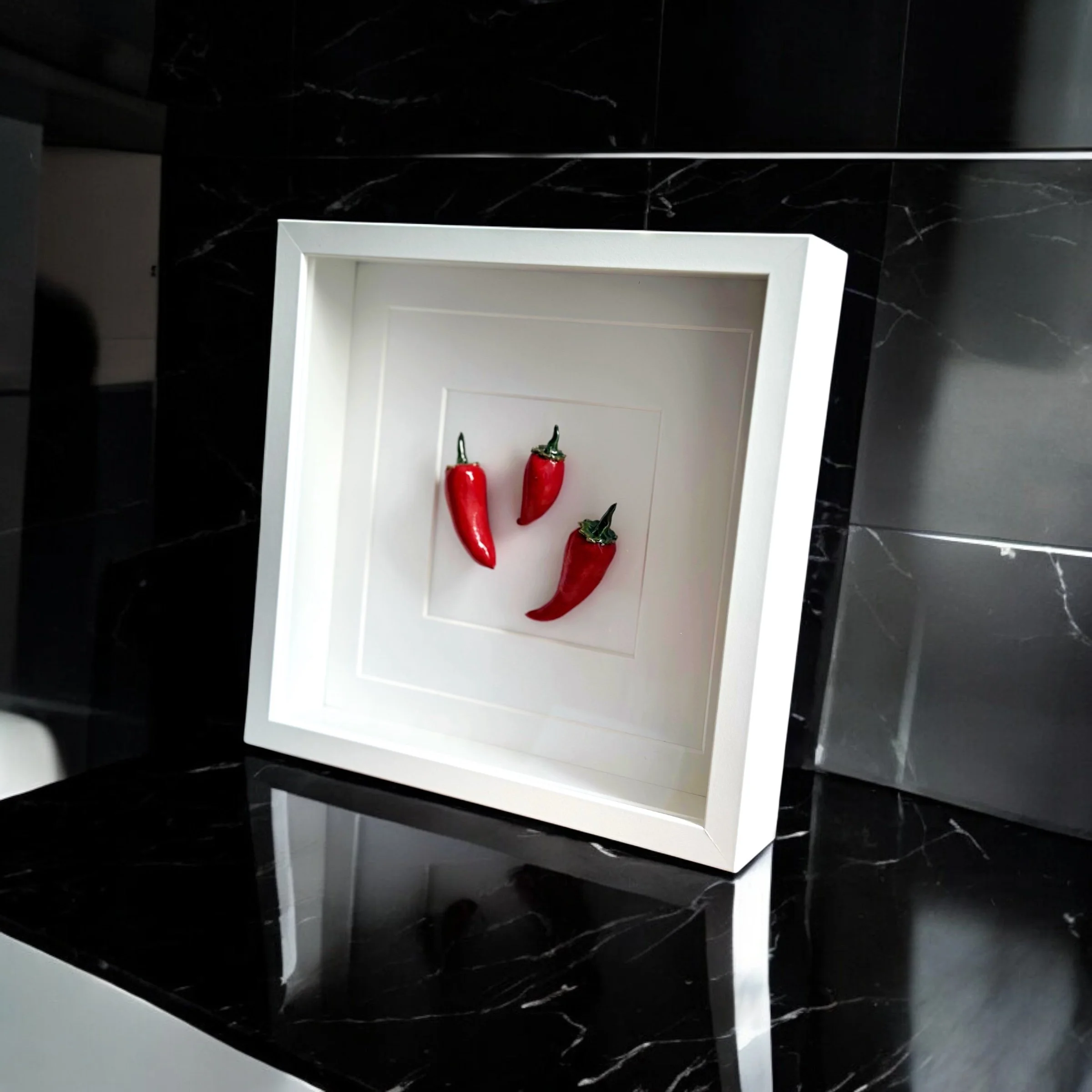 ceramic kitchen wall art - chillies 1.JPG