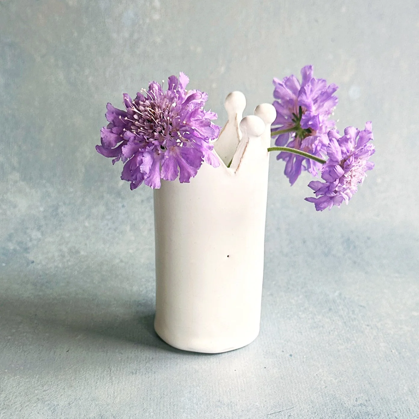 white single stem bud vase - regal posy