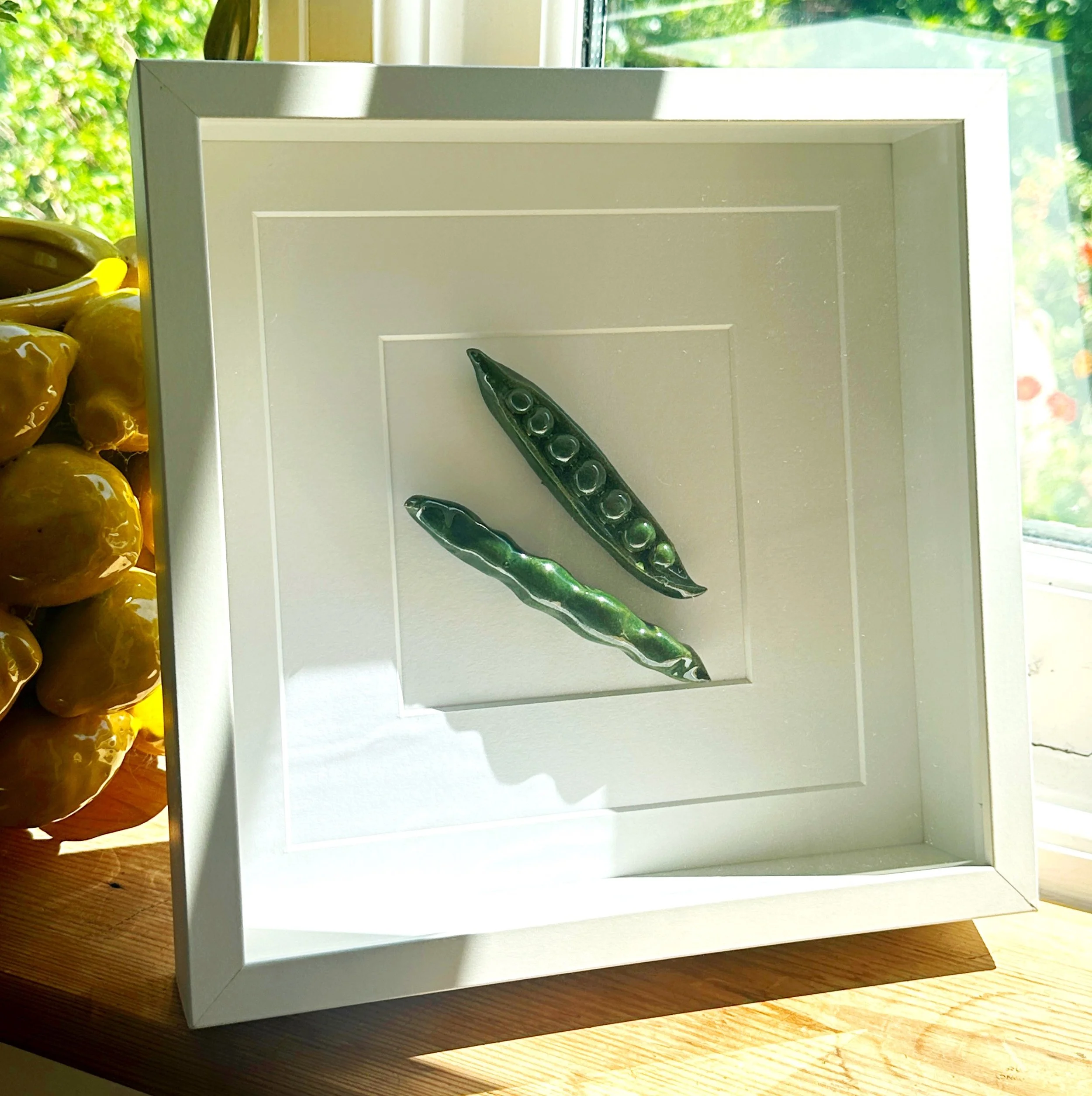 Ceramic Wall Art: Peas in a Pod