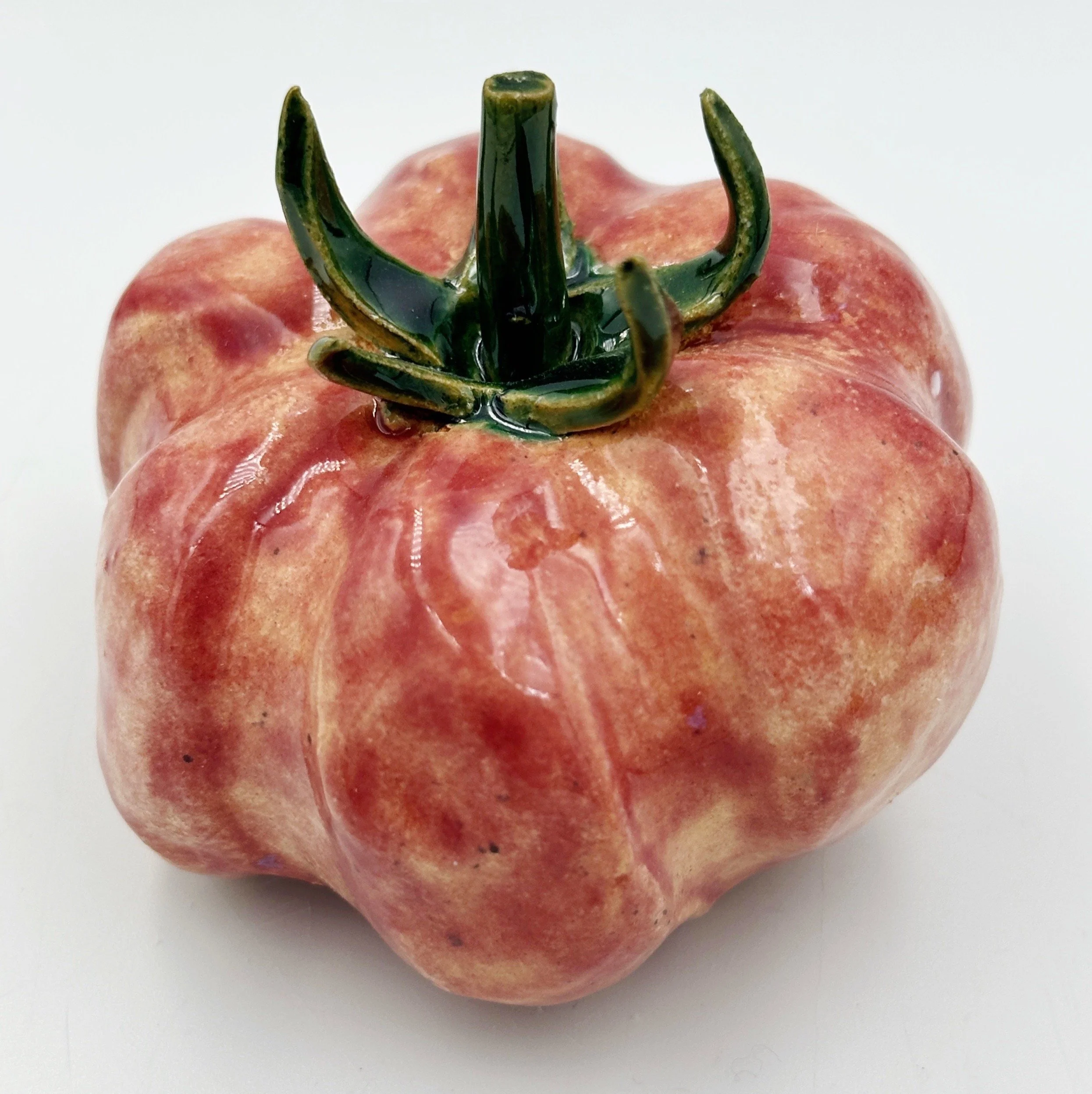 Large Handmade Ceramic Heritage Tomato - Indigo Rose