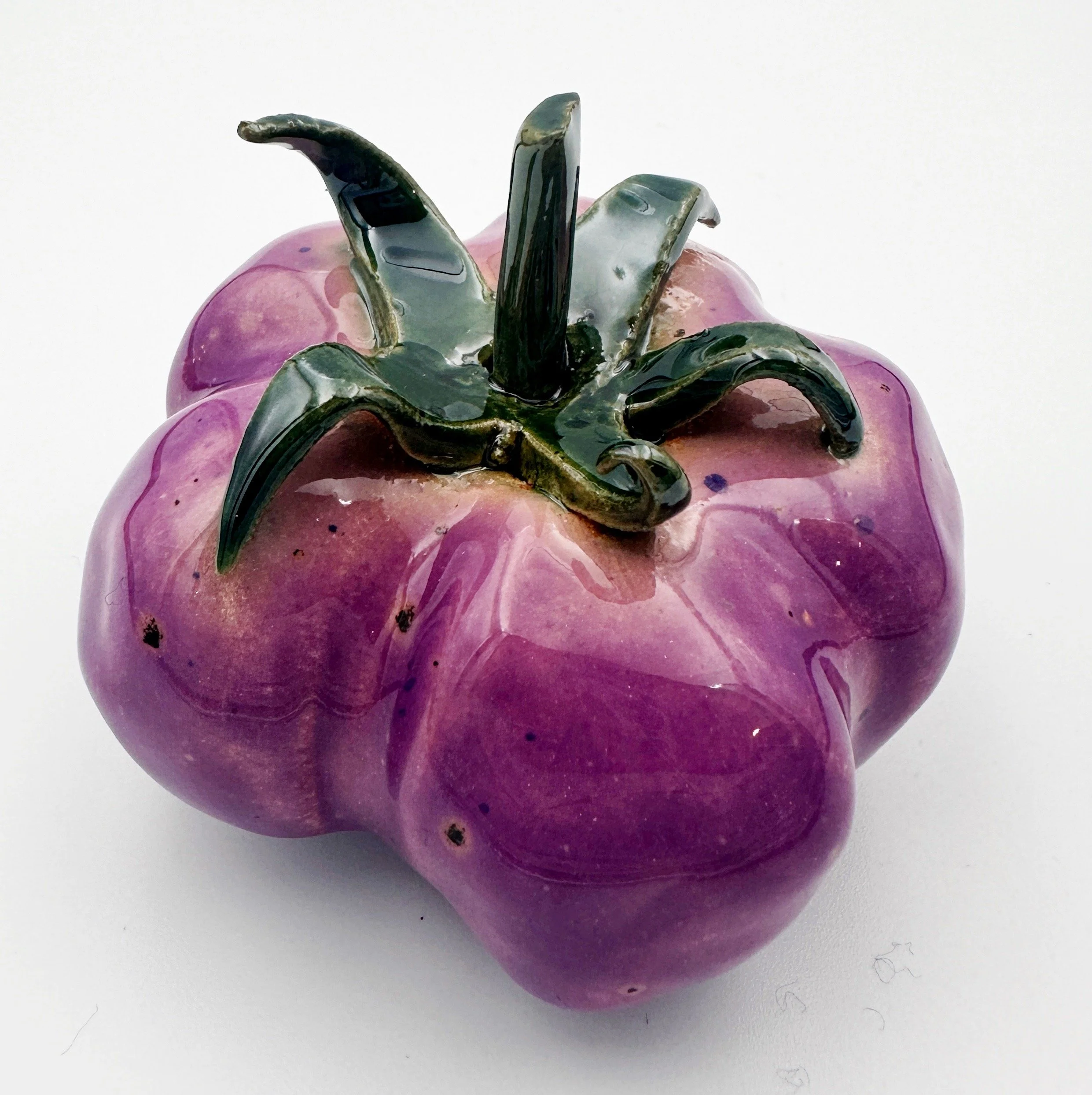 handmade ceramic tomatoes - purple - home decor accessories