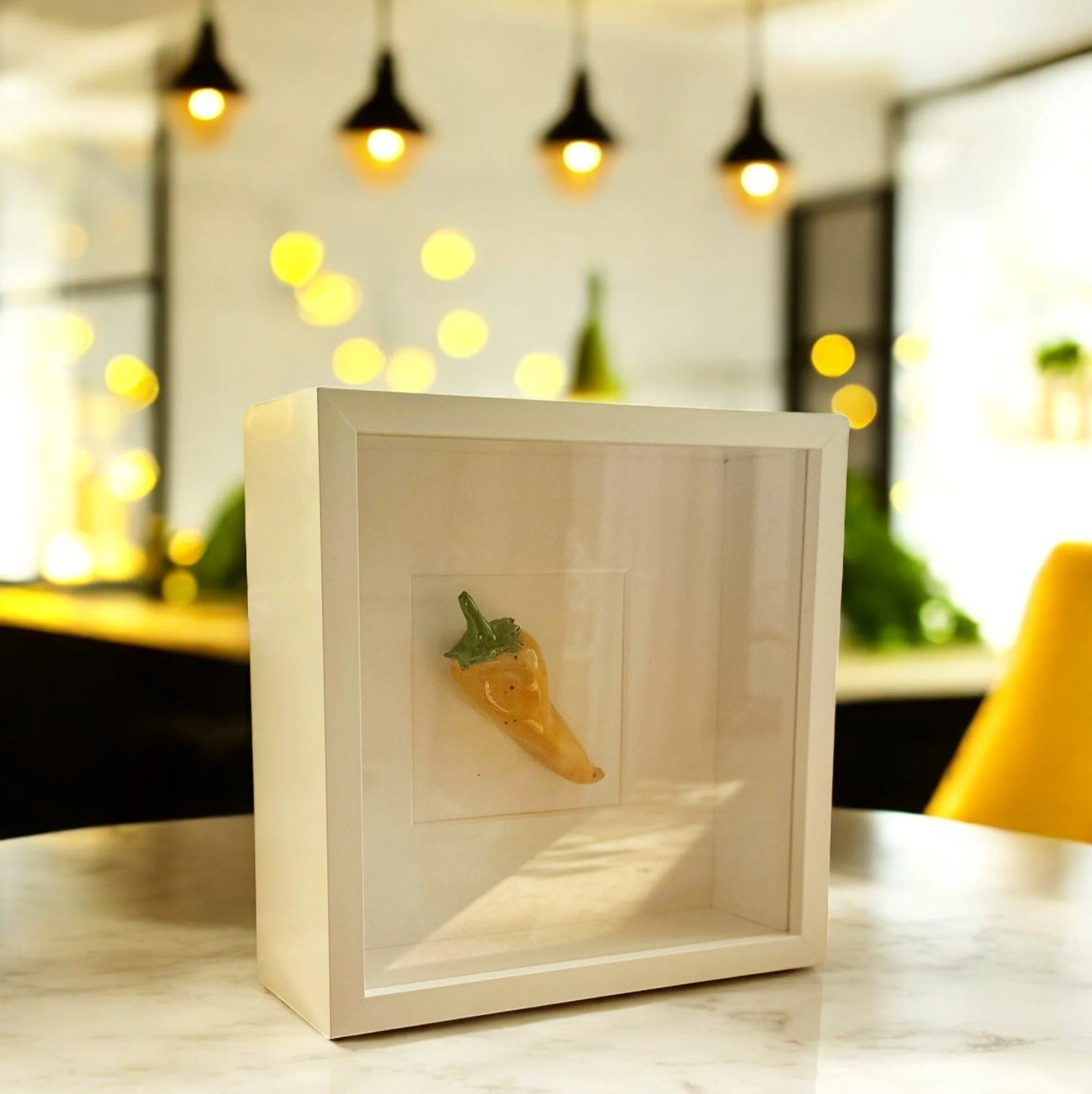 Ceramic Wall Art: Yellow Chilli