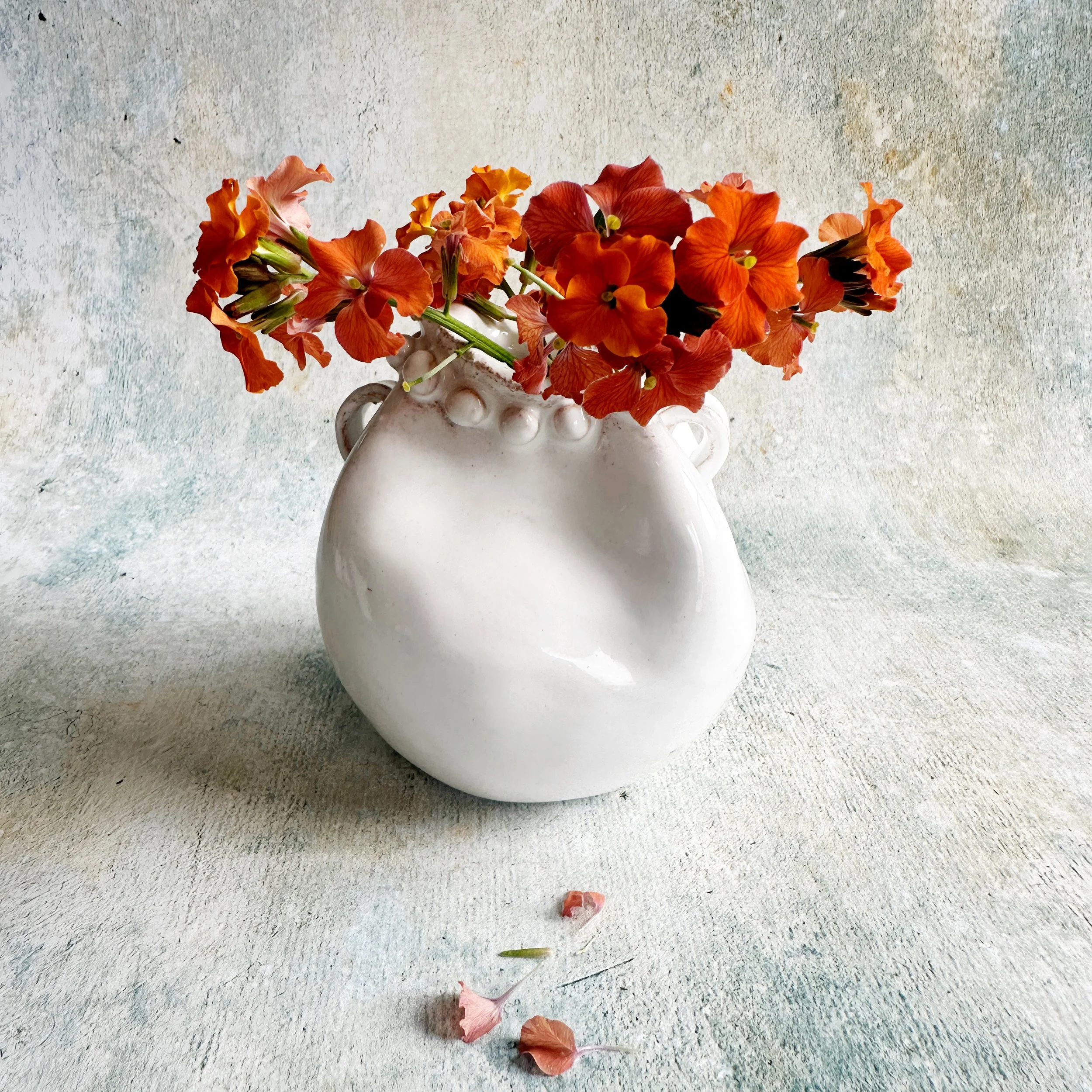 Single Stem Vase - Petals and Pearls