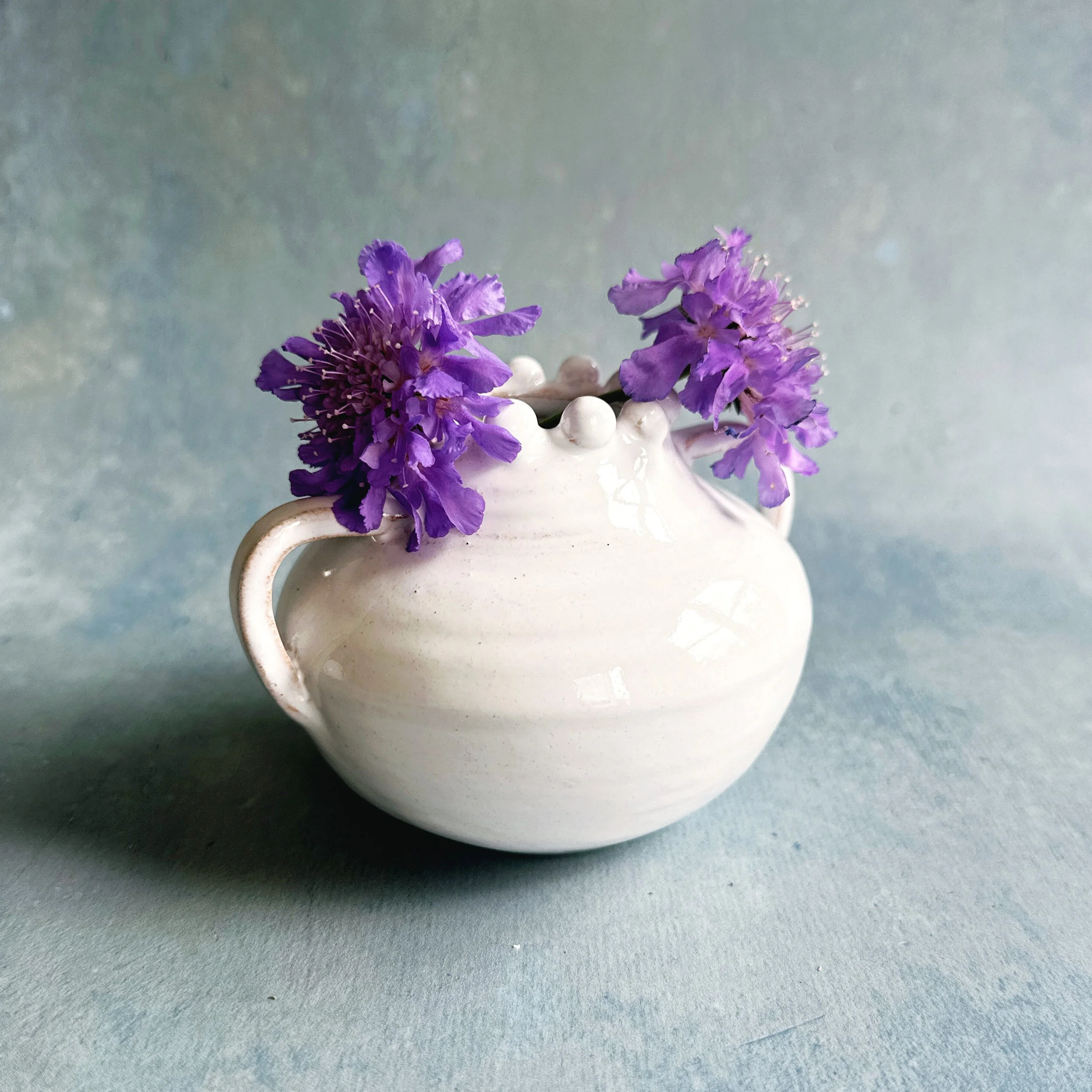 small wedding table bud vases - string of pearls vase
