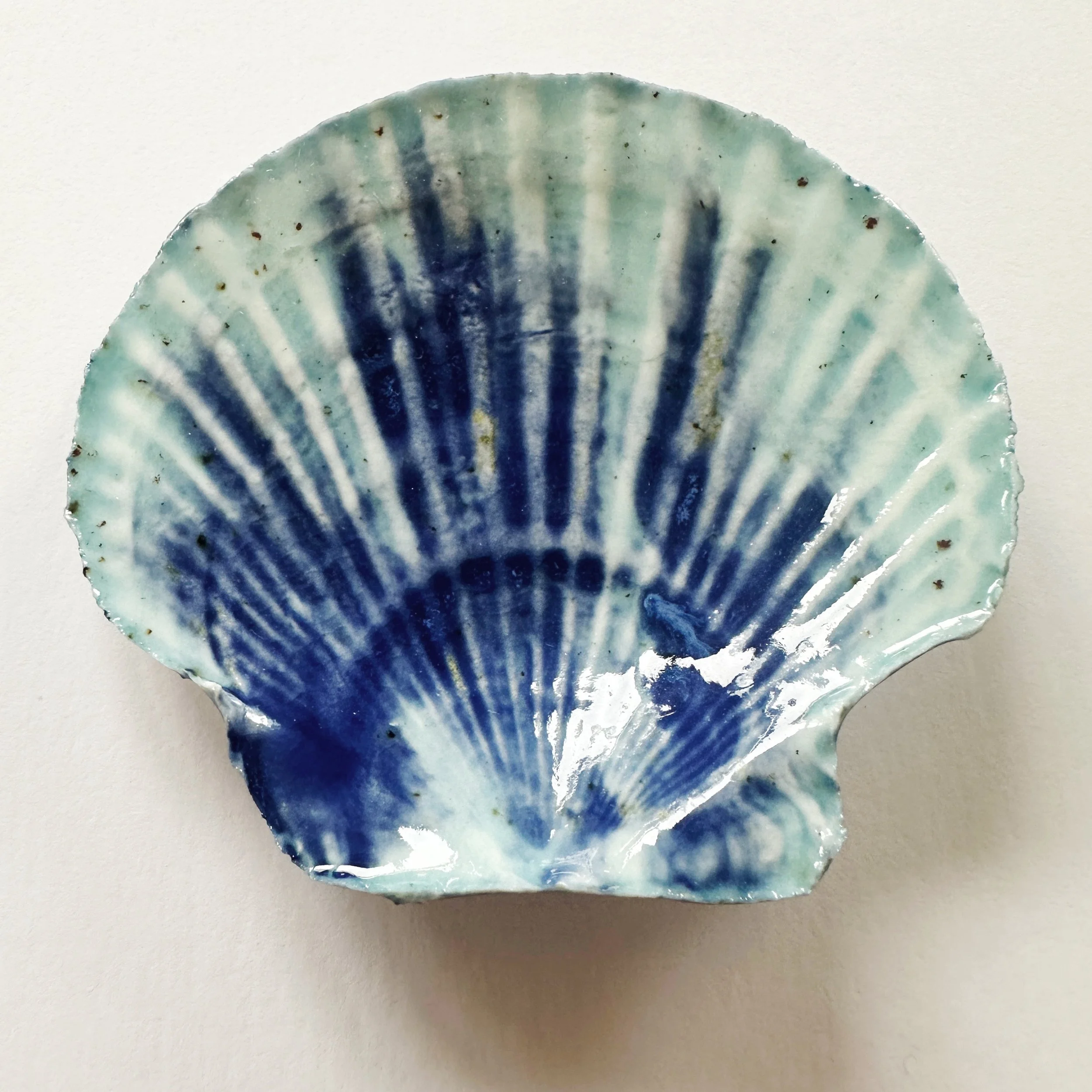 Beach Art Coastal Wall Art – Handmade Porcelain Shell Art Framed Coastal Decor
