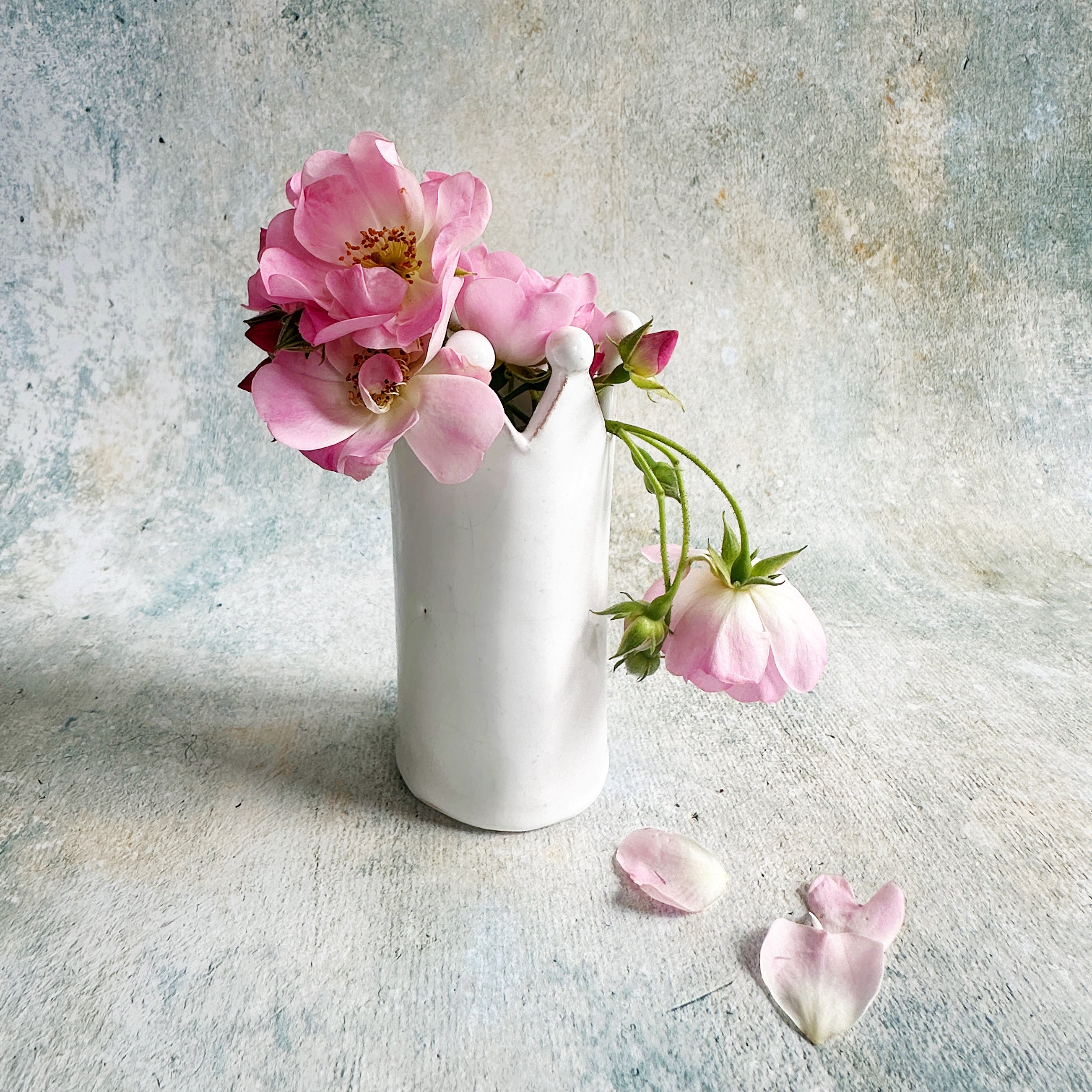 single stem bud vase - regal posy - roses