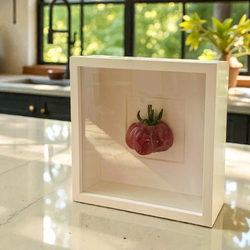 Ceramic Wall Art: Purple Tomato