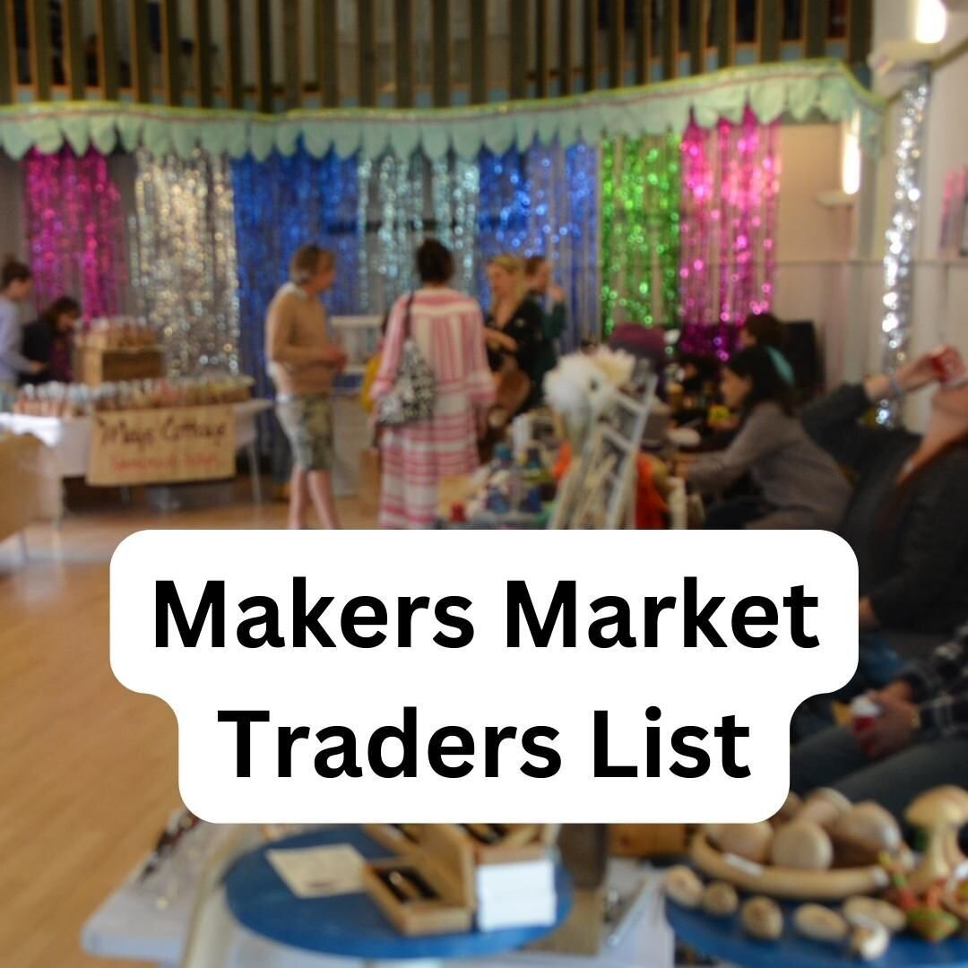 Head over to @neworielhall starting at 11 am for our Makers Market.

Complete list of traders:
@awaywiththefairies277_sales
@bluelizardtextiles
@camilou_jewellerydesigns
@floralauraflowers
@georgiacoxpainting 
@heidiboocrafts
@janice.e.fisher
@megsco