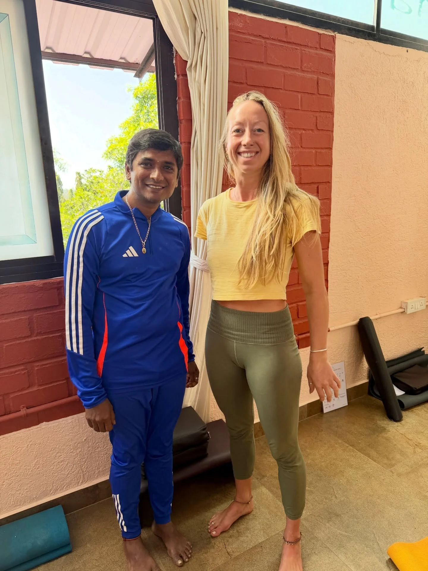 One month of intensive practice in India with my dear teacher Vinay Kumar @pranavashya has flown by. Practicing for 5 hours every day (Asana &amp; Pranayama) is a journey😮&zwj;💨 and even though this has been my winter pilgrimage for many many years