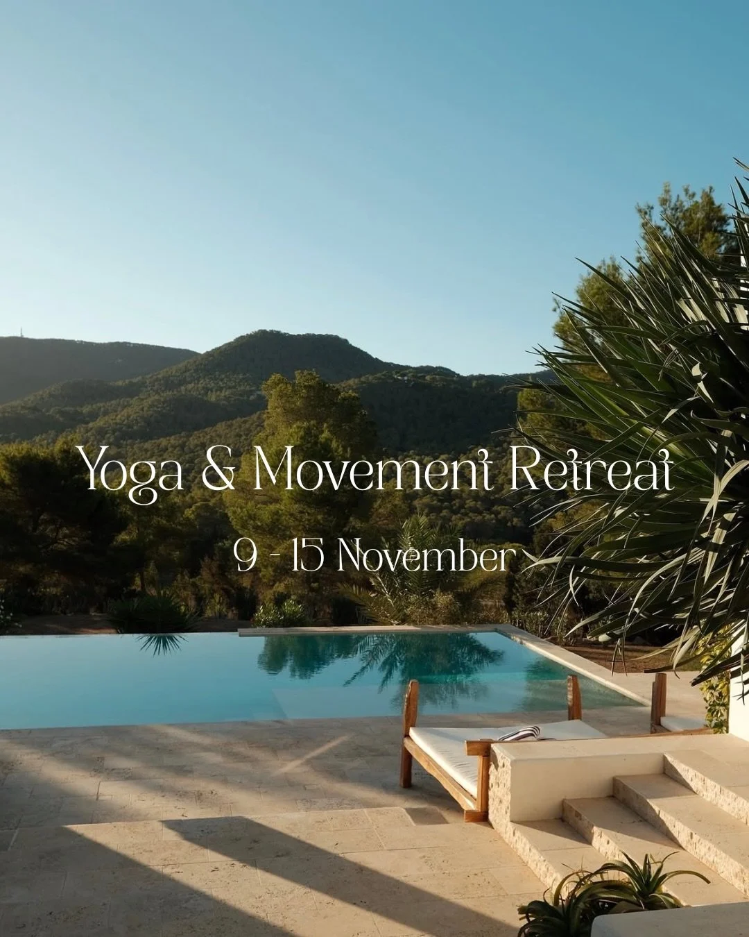 7 Days to recharge the body and mind. Join us under the warm Ibiza sun this November🌞

Only 2 spots left in triple room or double/private room🤸

Link in bio🩵