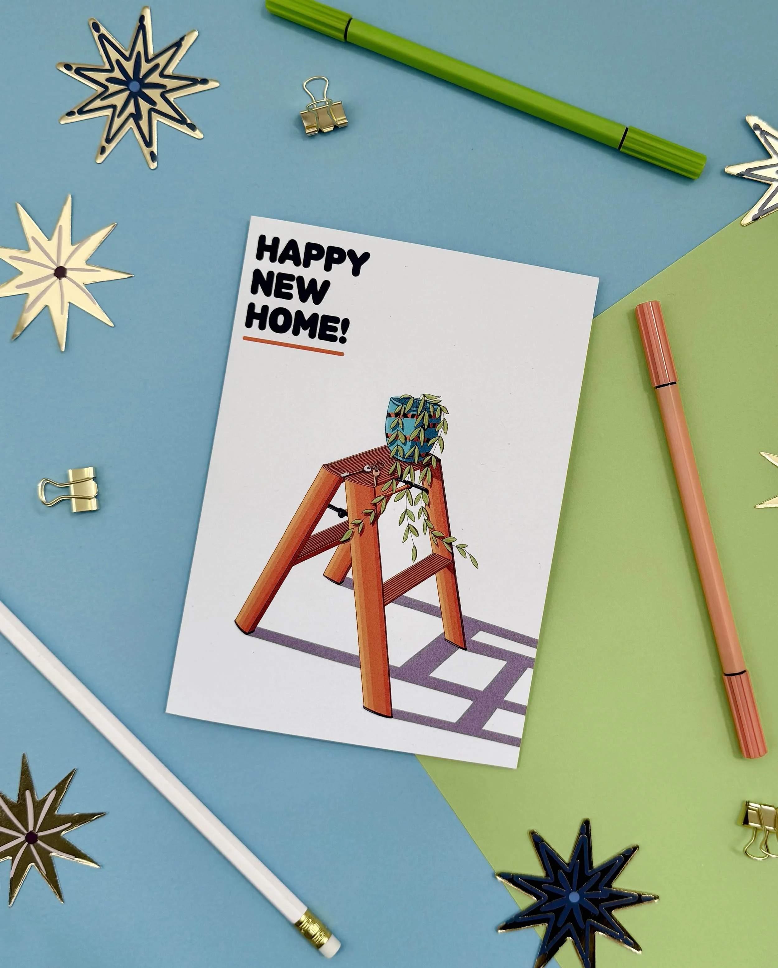 Happy new home Greetings card