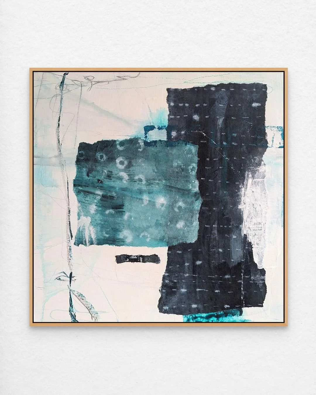 SOLD
It&rsquo;s always the best feeling when someone loves a piece enough to take it home. Thank you to the Matzke Gallery for finding homes for these two, &ldquo;Hey Blue&rdquo; (featured in my last post) and &ldquo;Shades of Indigo.&rdquo; Both of 