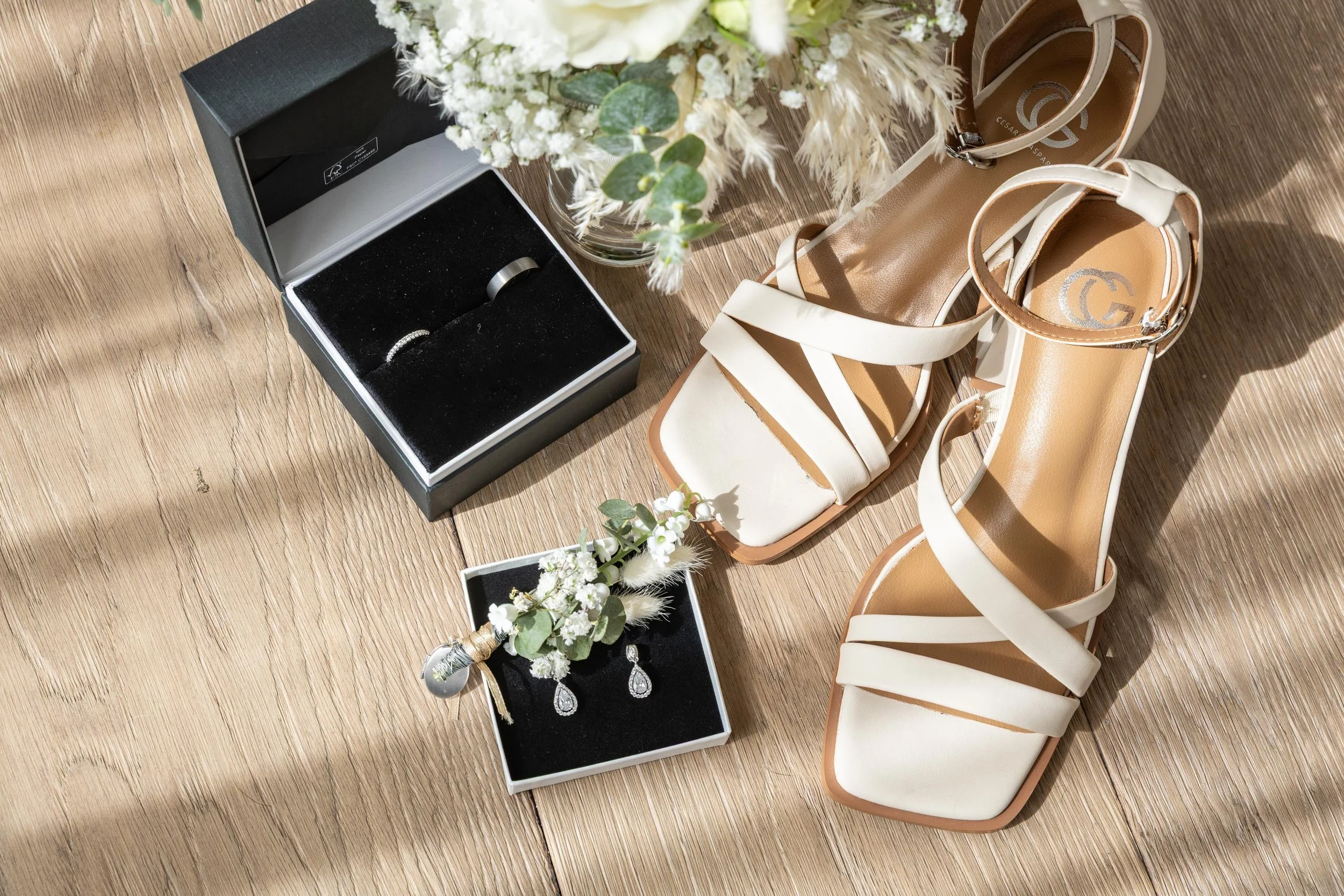 Flatlay Detailaufnahme Hochzeit