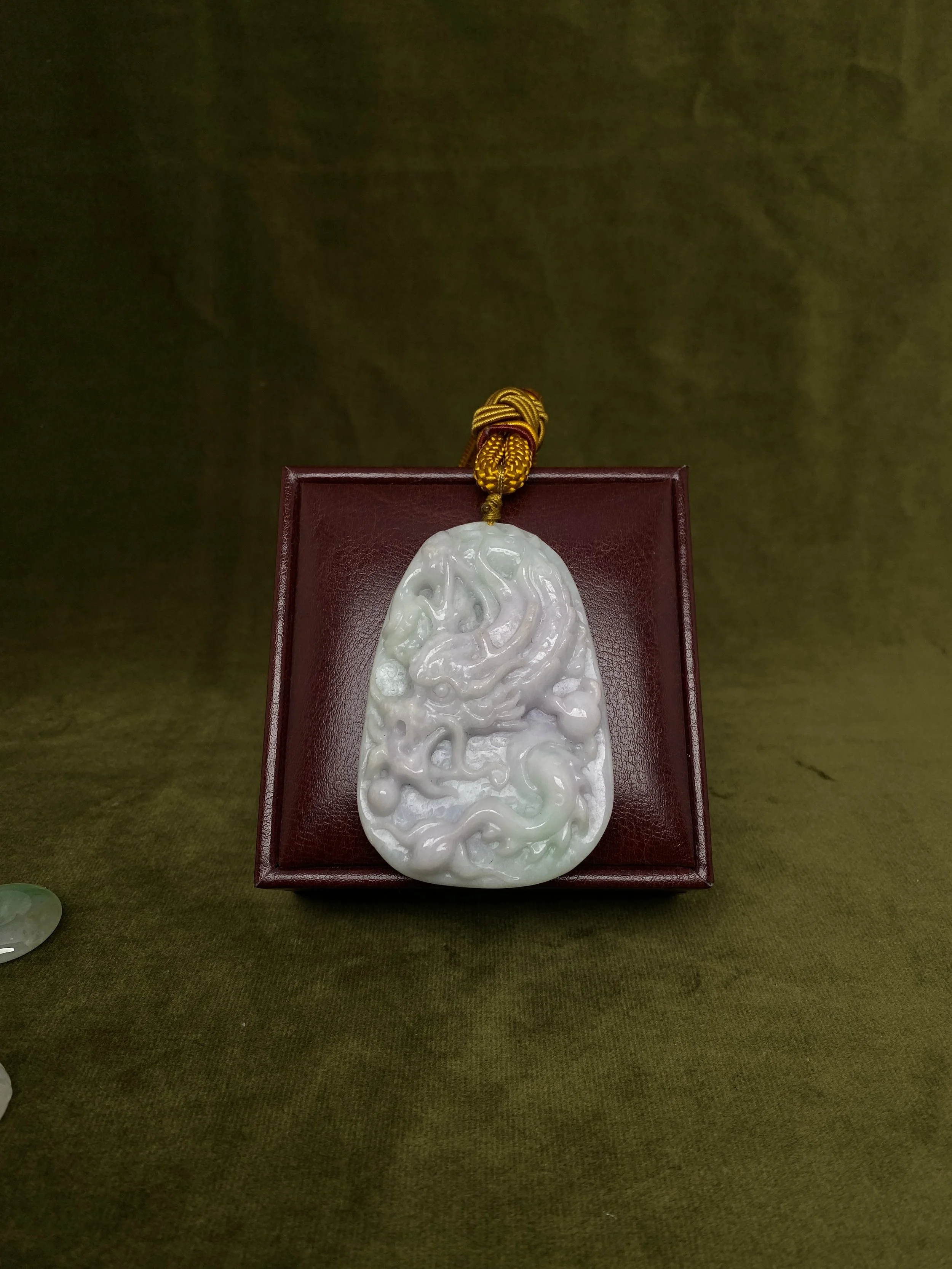 Dragon jade plaque