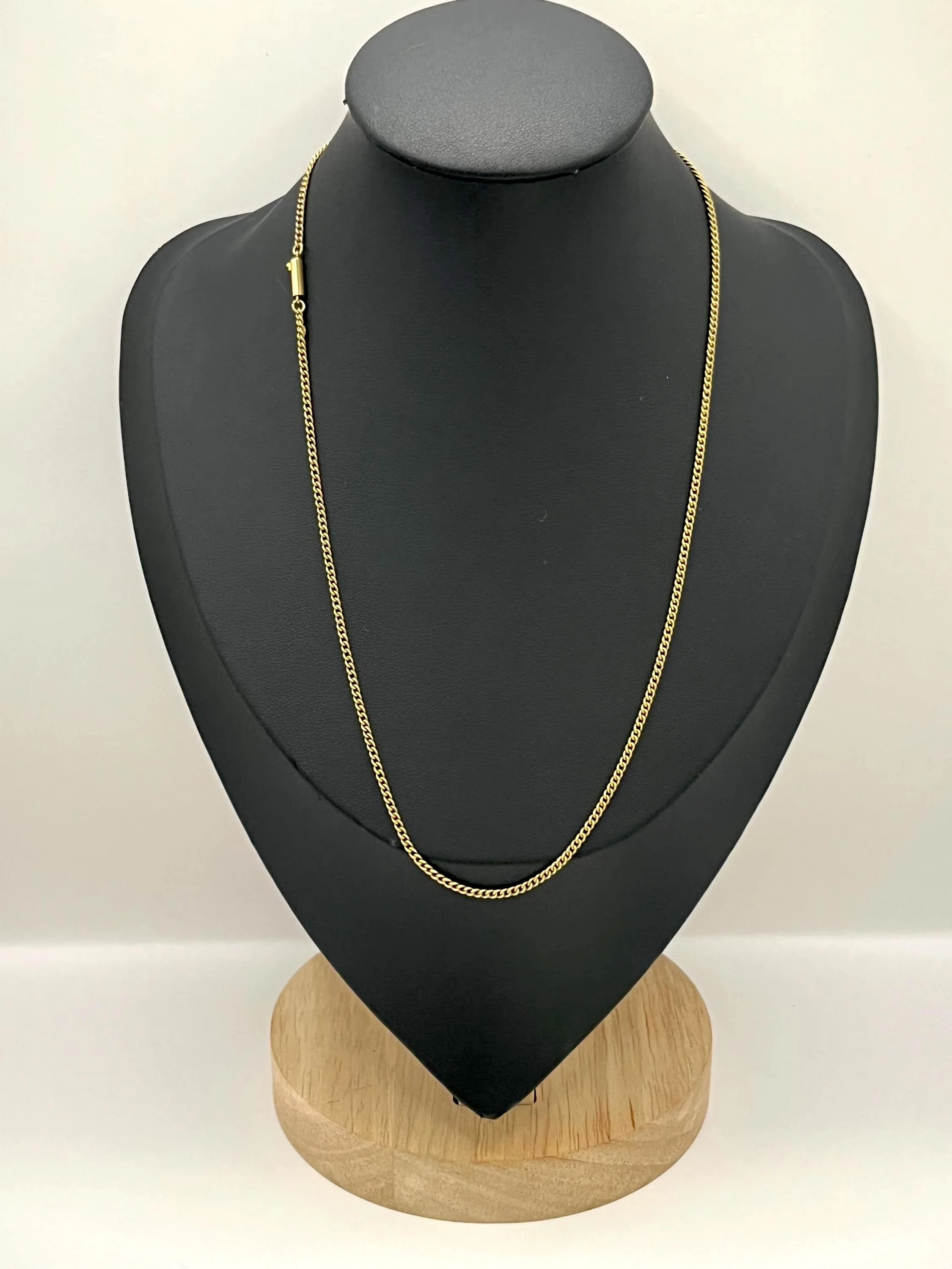 Antique 15ct Yellow Gold 19.25 Inch Victorian Curb Chain