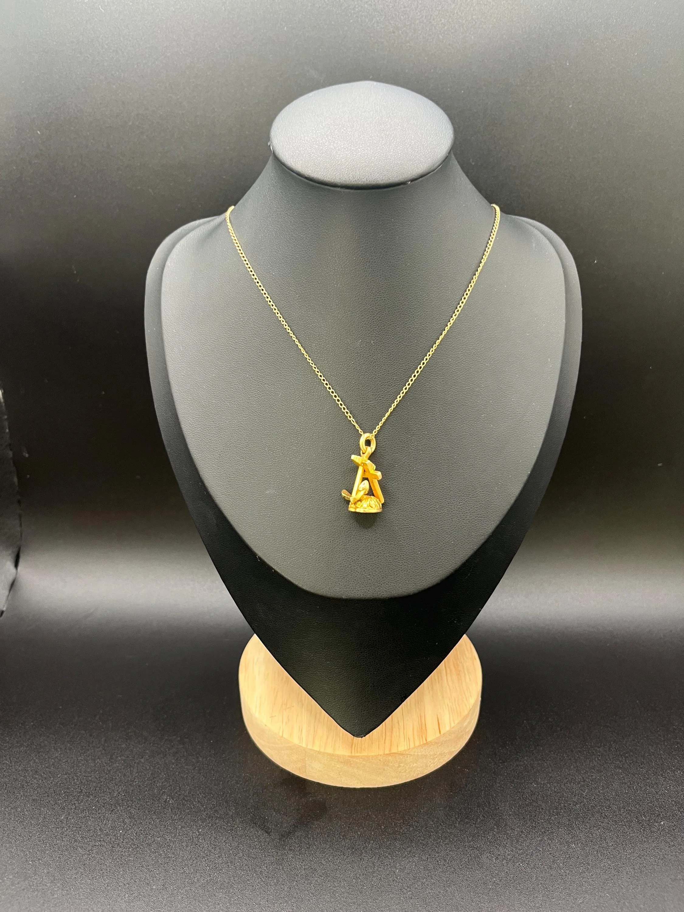 Antique 18ct Yellow Gold, Victorian Faith Hope Charity Fob Bloodstone Charm, Circa 1880