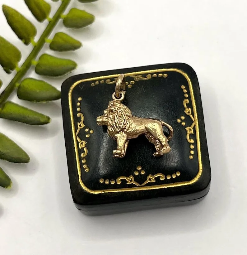 Vintage 9ct Gold, Lion Pendant, Charm Circa 1970s