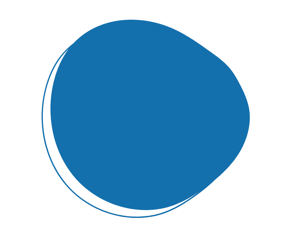 Blue circular logo with a stylized letter 'G' inside