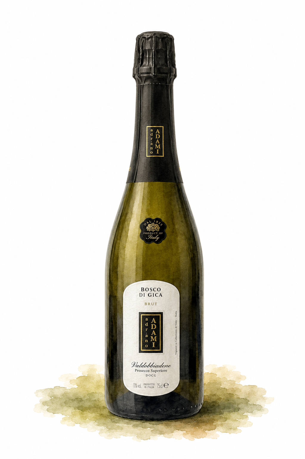 Adami 'Bosco di Gica' Brut Valdobbiadene Superiore Brut DOCG