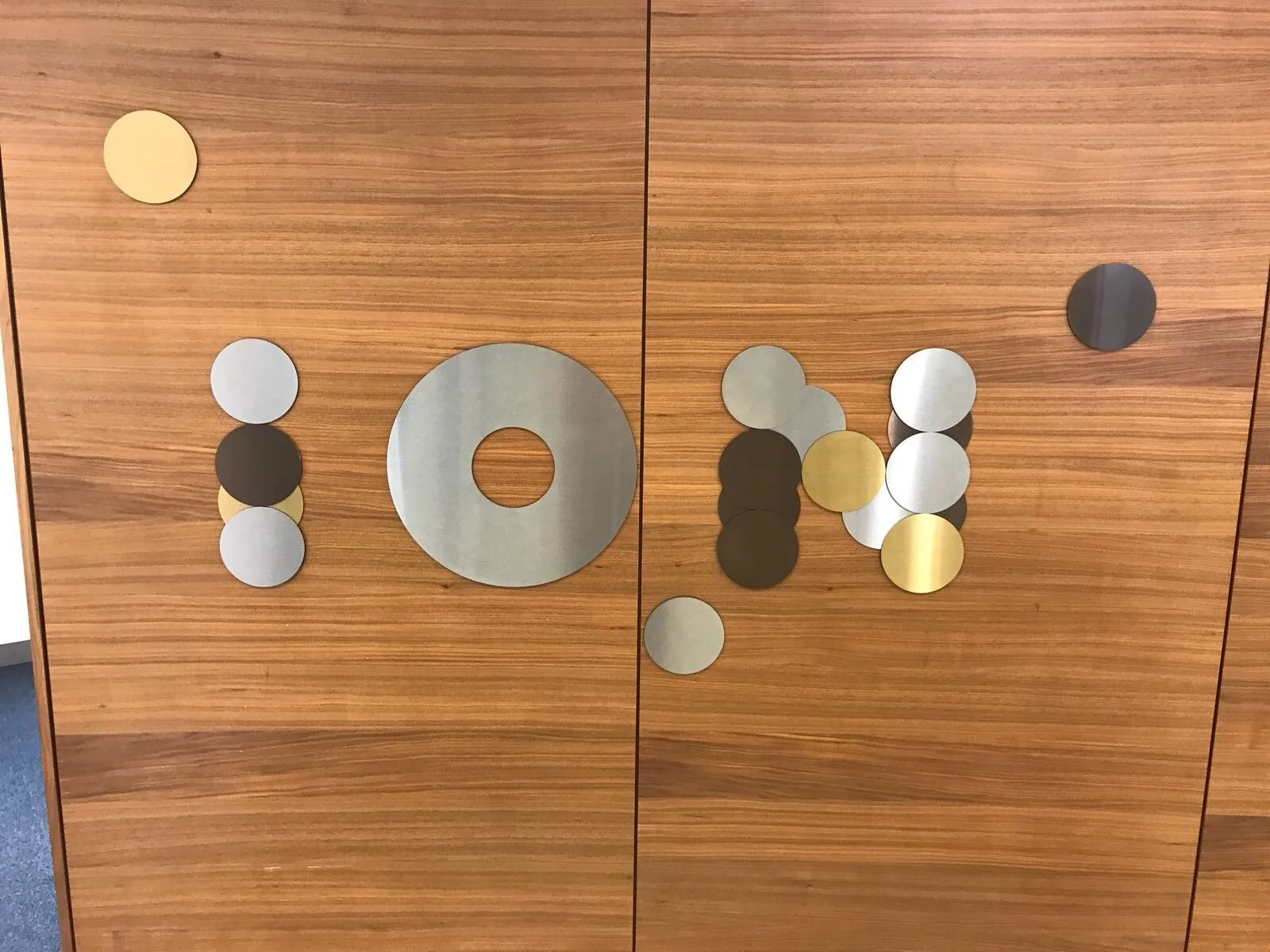 Laser cut reception signage for Ion 