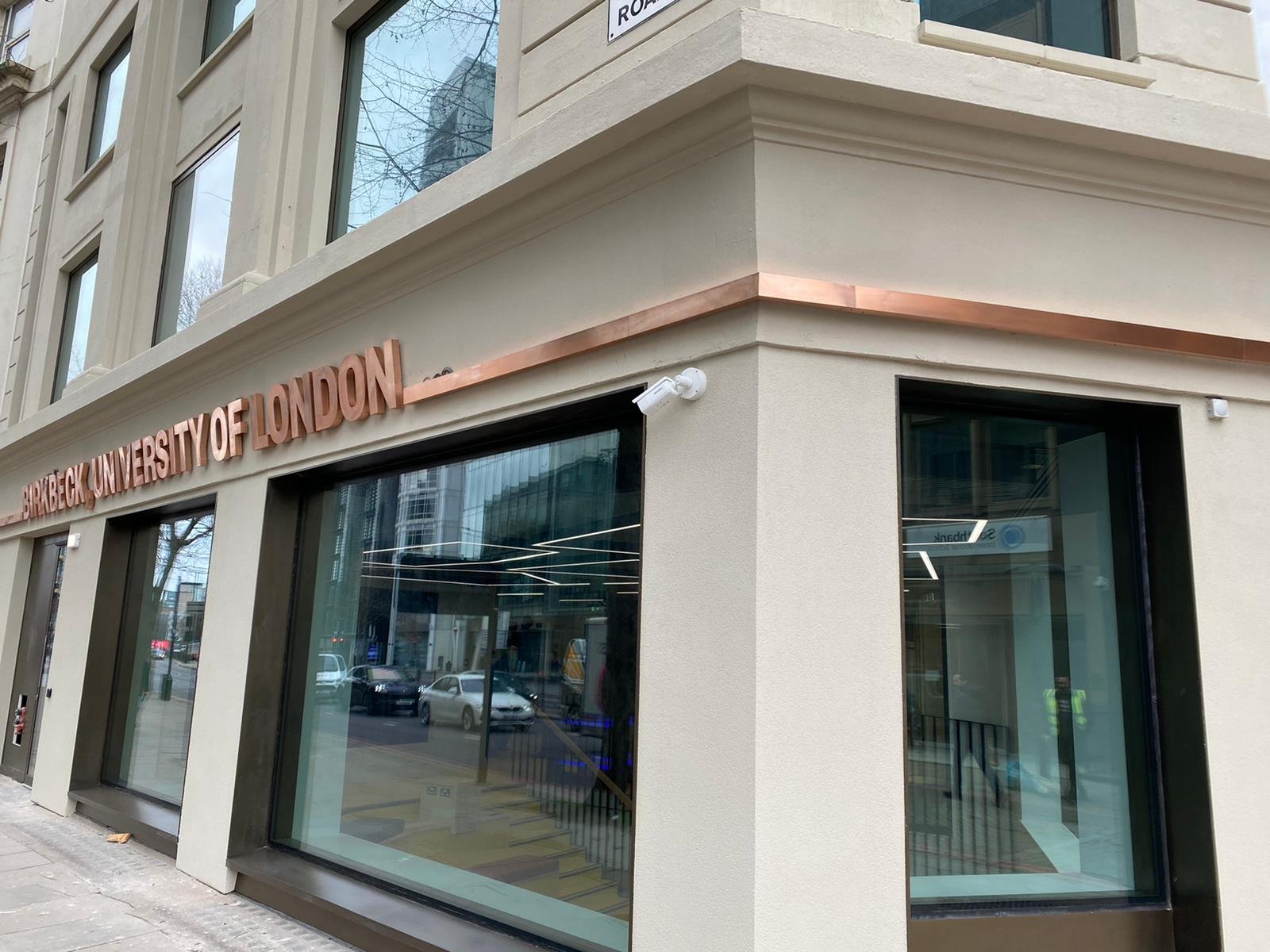 Copper lettering