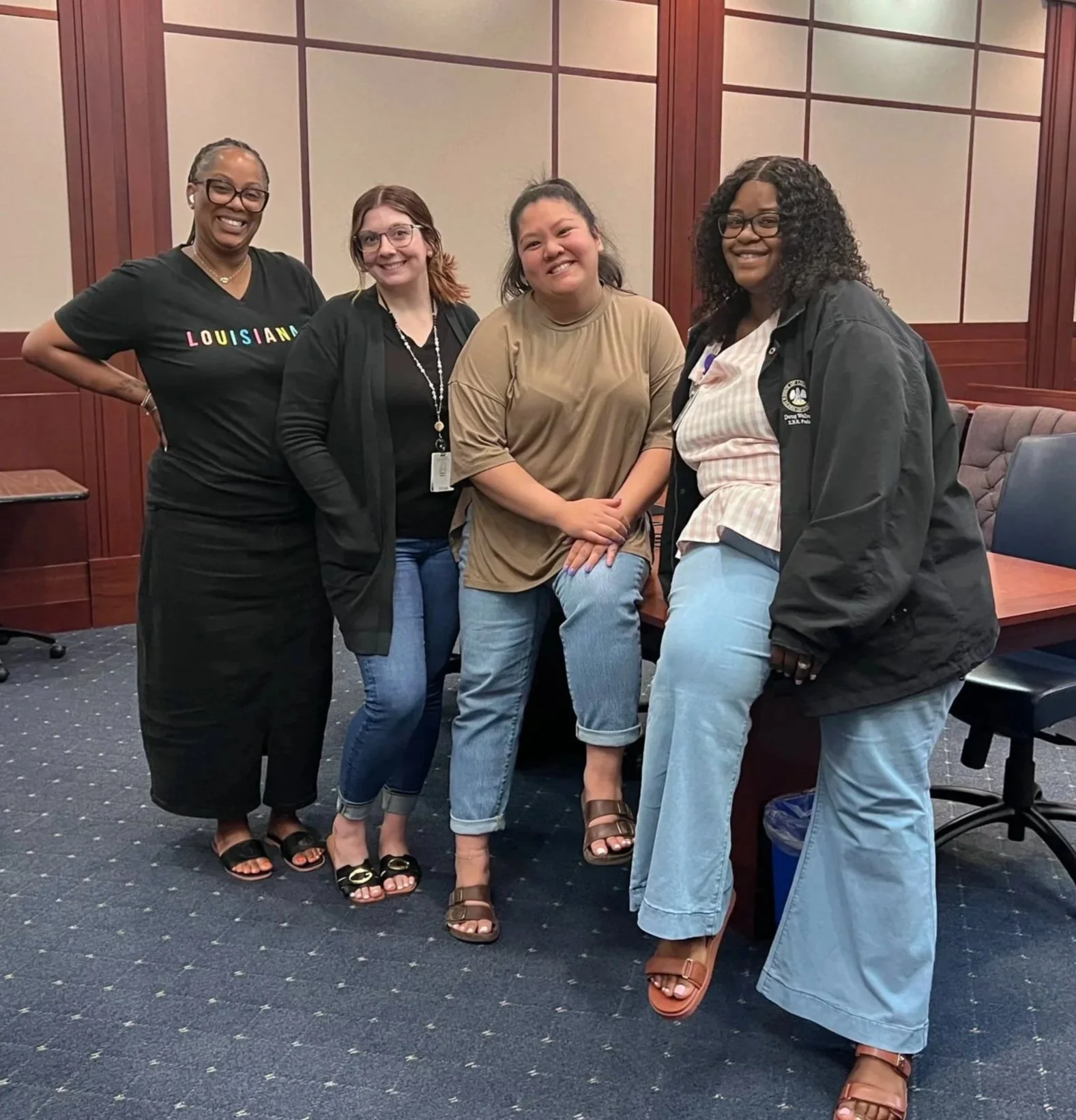 The family court staff supported STAR this week by participating in Denim Day .    Wear jeans with a purpose, support survivors, and educate yourself and others about sexual assault .     More info about Sexual Assault Trauma www.star.ngo