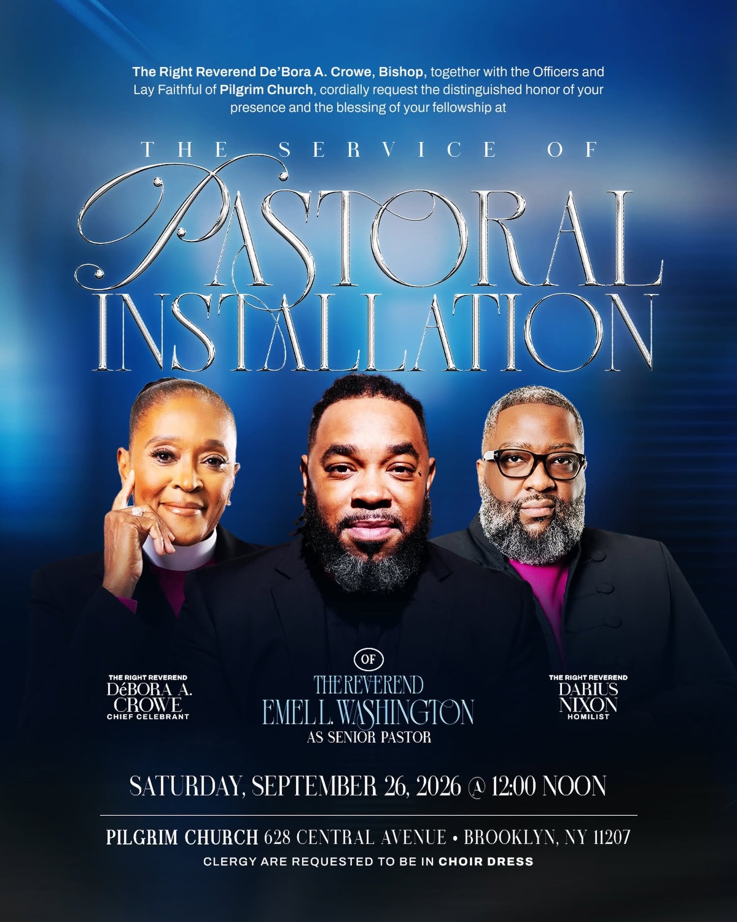 Bishop Darius Nixon Ministers at the Pastoral Installation of Emel Washington