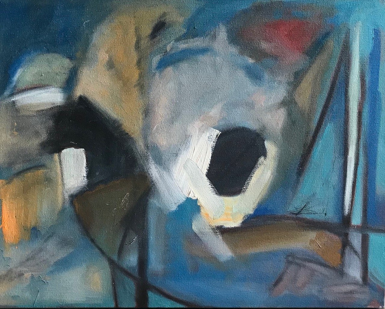    Abstract 2  - oil on canvas, 24-inches x 22-inches  