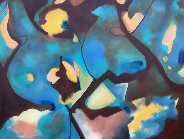    Abstract 3  - oil on canvas, 5.5’ feet x 4.5 feet  