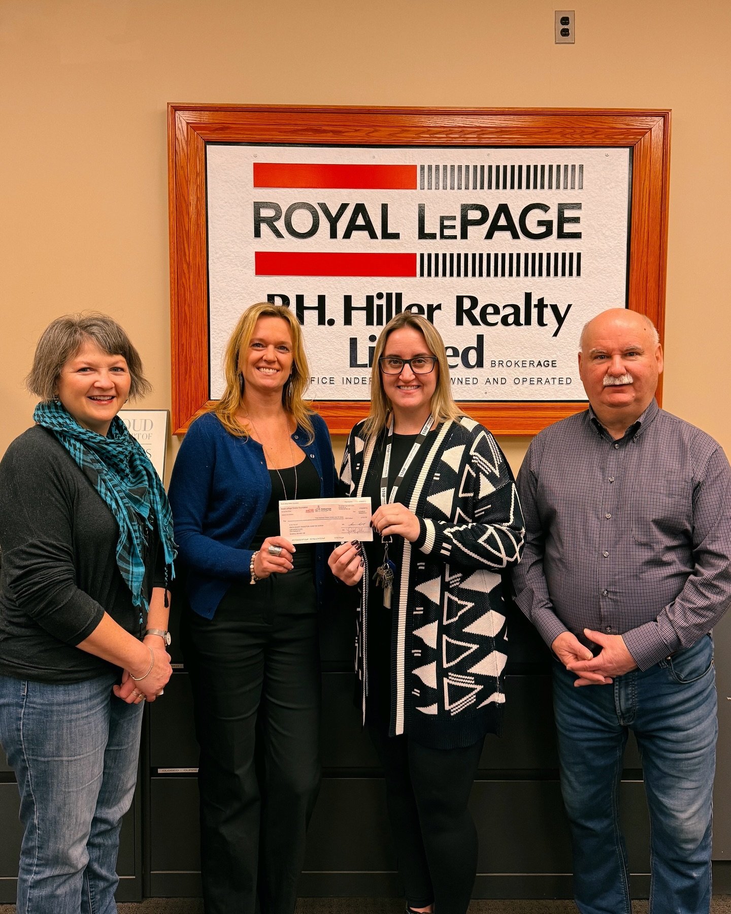 Thanks to our friends at Royal LePage! ❤️

@daveharwood5694 + @sherrieroulston + @jandersonrealestate donate a portion of their earnings every quarter to Optimism Place 💫

We&rsquo;re so grateful for your support!