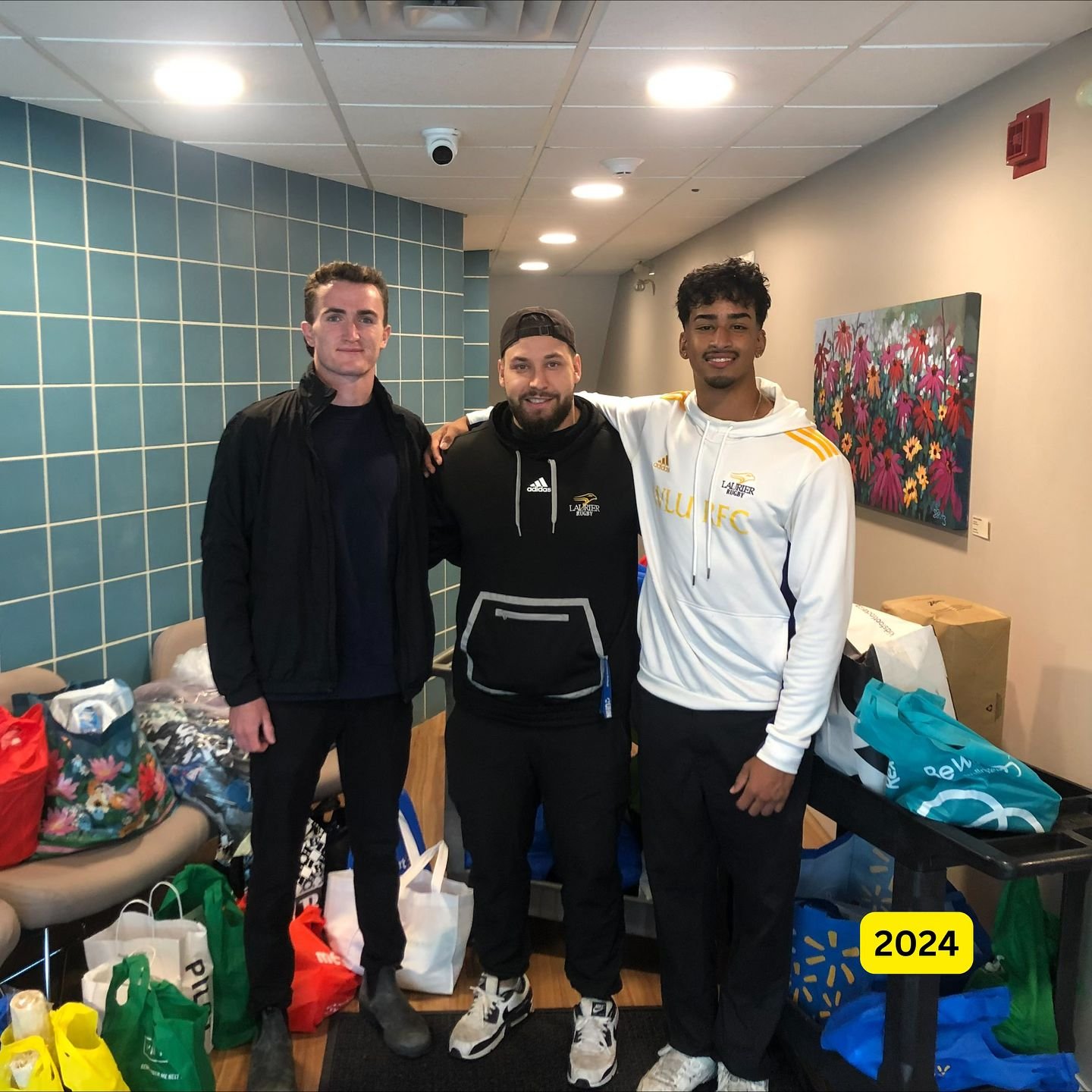 Shoutout to the Wilfrid Laurier Men&rsquo;s Varsity Rugby Team! 💜

Since 2016, these student athletes have been dedicated supporters of Optimism Place 💙 scroll to see photos from years passed ⏭️

This year, they took their generosity even further w
