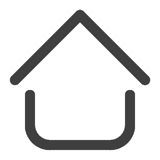 Pictogram van een huis, meestal gebruikt om de homepage aan te duiden.