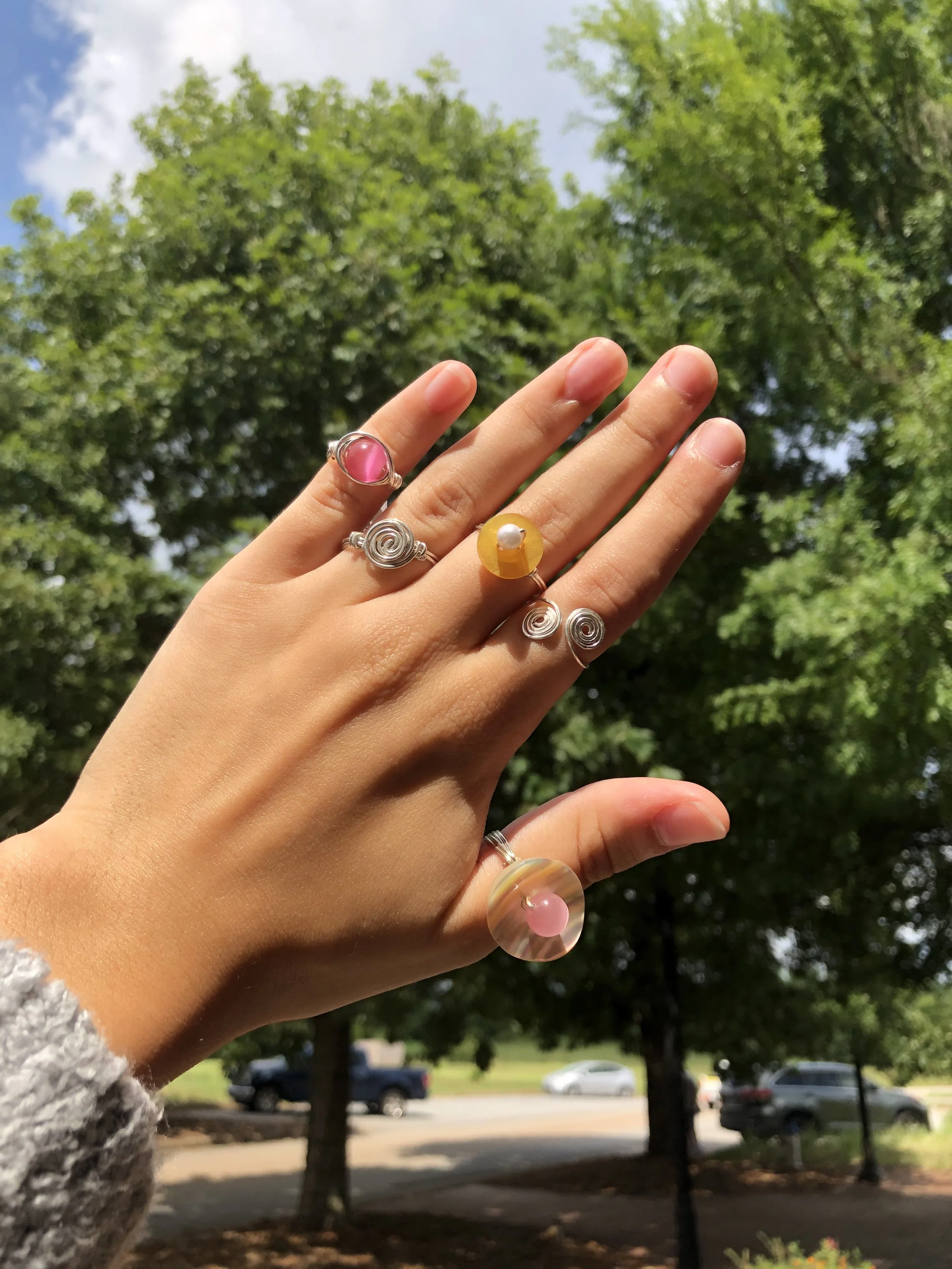 Learn how to make Wire Wrapped Rings! Sunday September 14th, 4:30-6:30 pm, $45, taught by Ann Peden