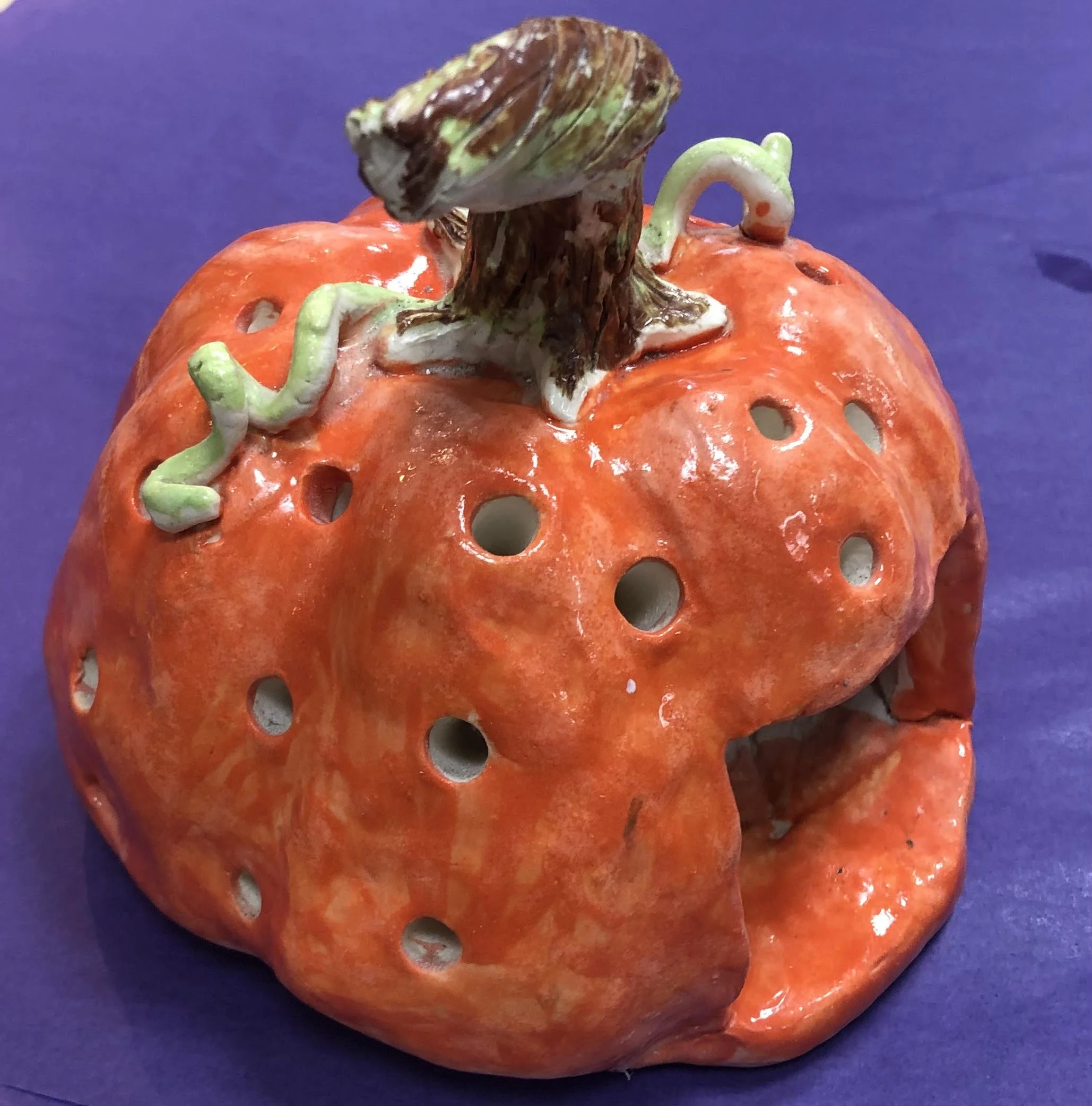 Boo! Pumpkin Ceramic Clay - Make a pumpkin votive for Halloween! $25, October 3, 5-6:30 pm