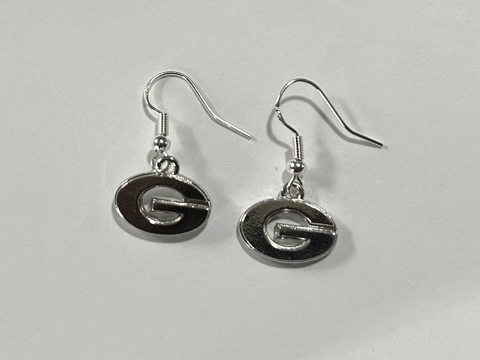 Georgia G Silver Charm Earrings, on Sterling Silver Earwires, Officially Licensed