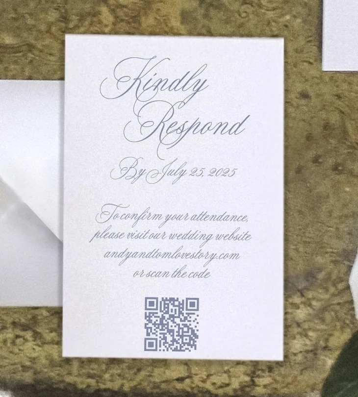 Botanical frame and monogram classic script wedding invitation.jpg