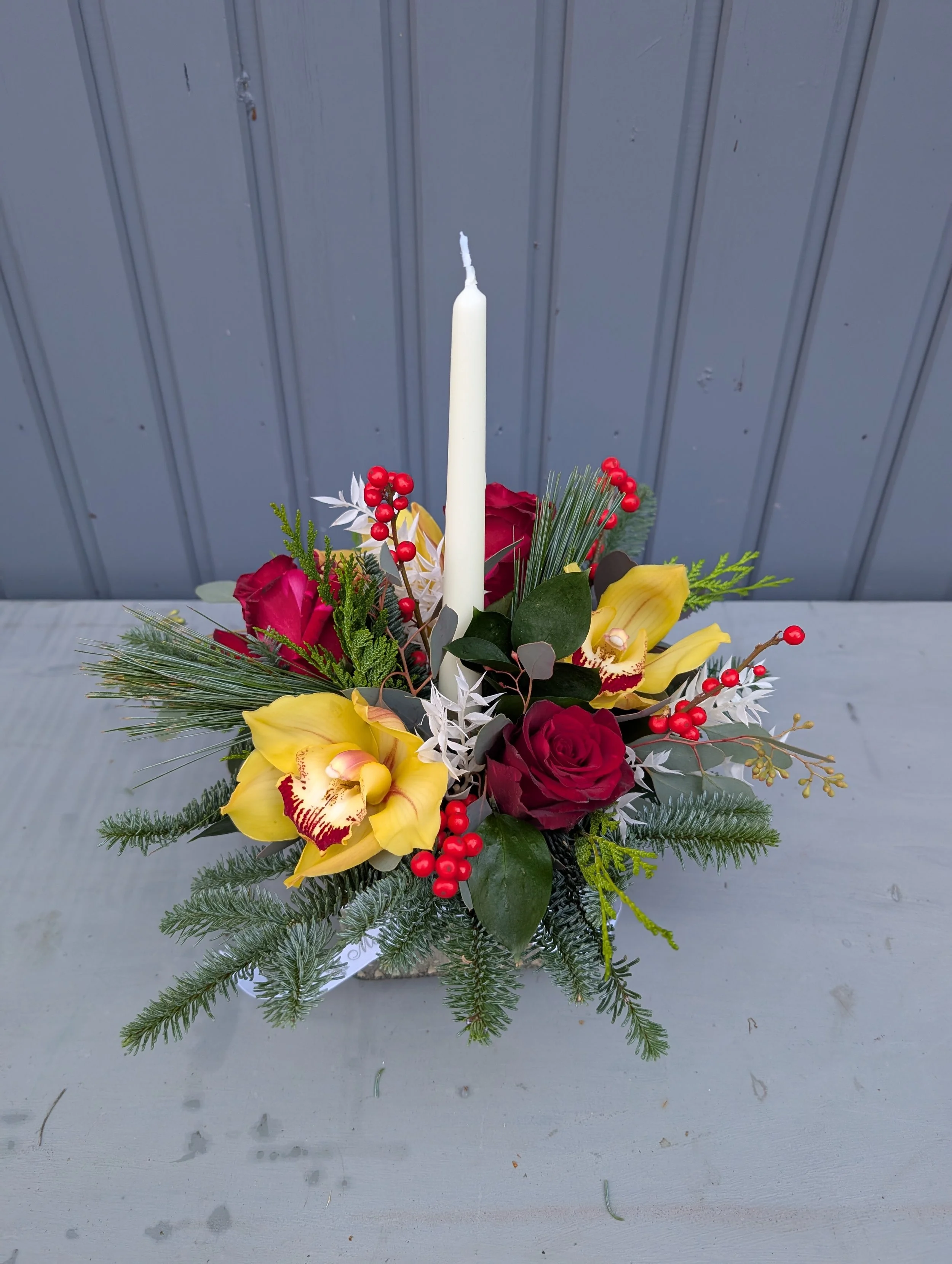 Christmas table centrepiece