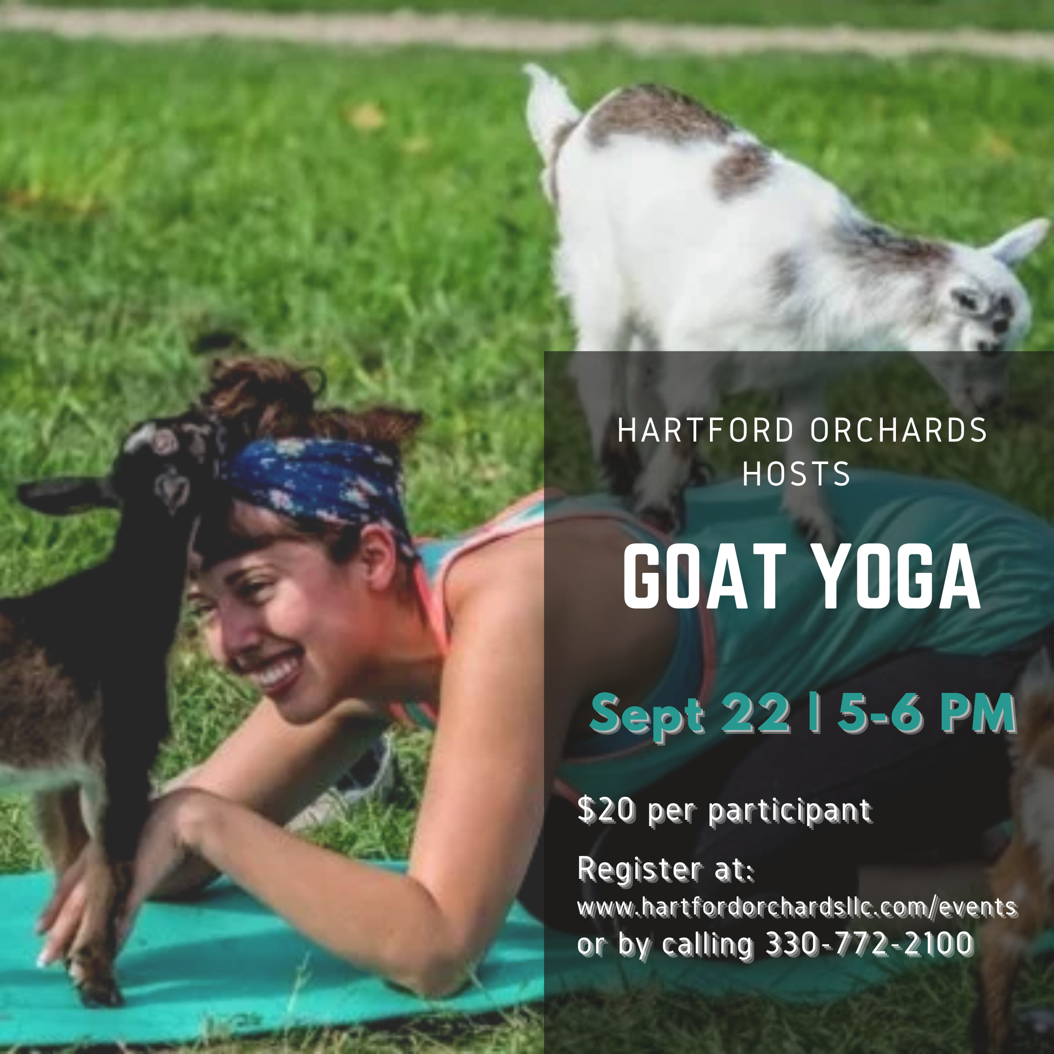 Goat Yoga at Hartford Orchards RESCHEDULE