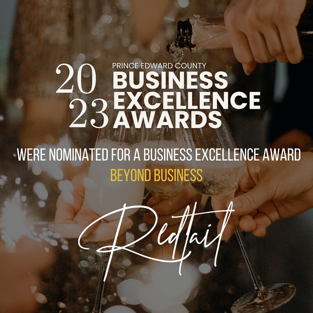 We are truly honoured to be nominated for the Prince Edward County Business Excellence Awards - Beyond Business Category! 

We can&rsquo;t wait to share this memorable night with you! Don&rsquo;t forget to stop by our event space/room at the Awards!?