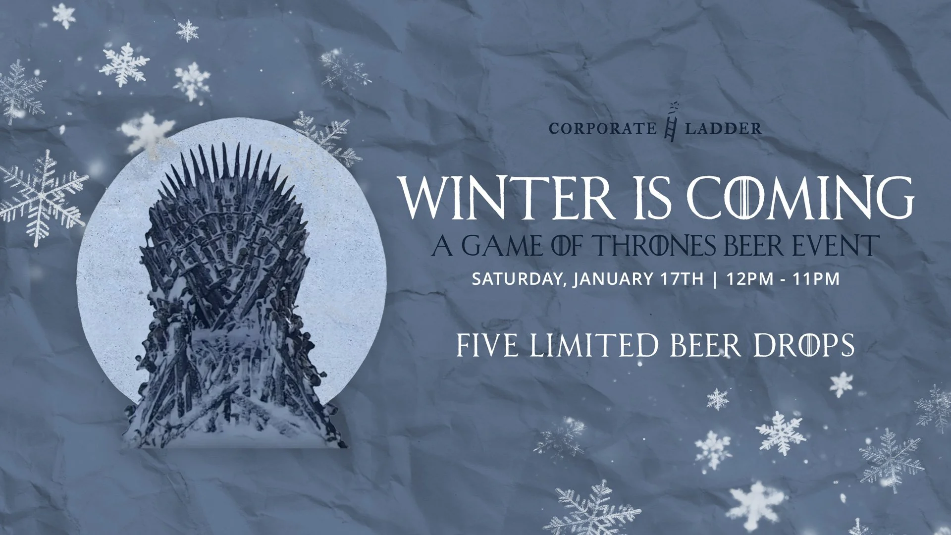 Winter is Coming: A Game of Thrones Beer Event