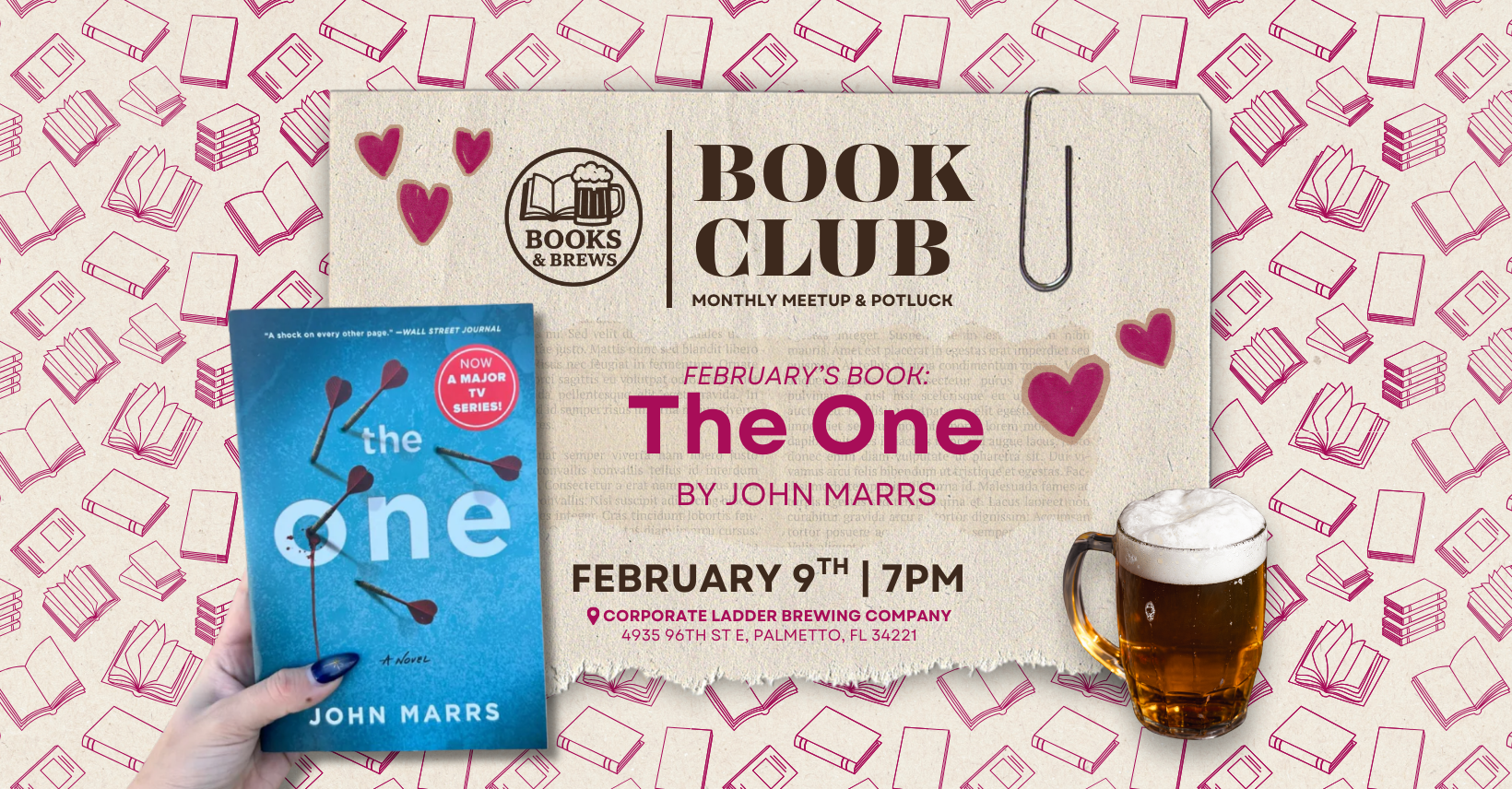 Books and Brews Book Club | February Meetup + Potluck 
